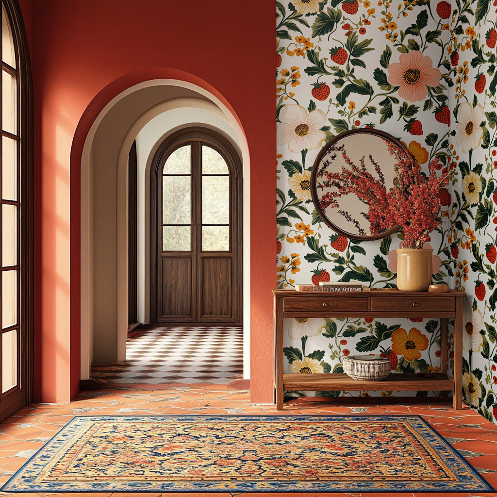 Strawberry Fields Wallpaper - Painted Paper