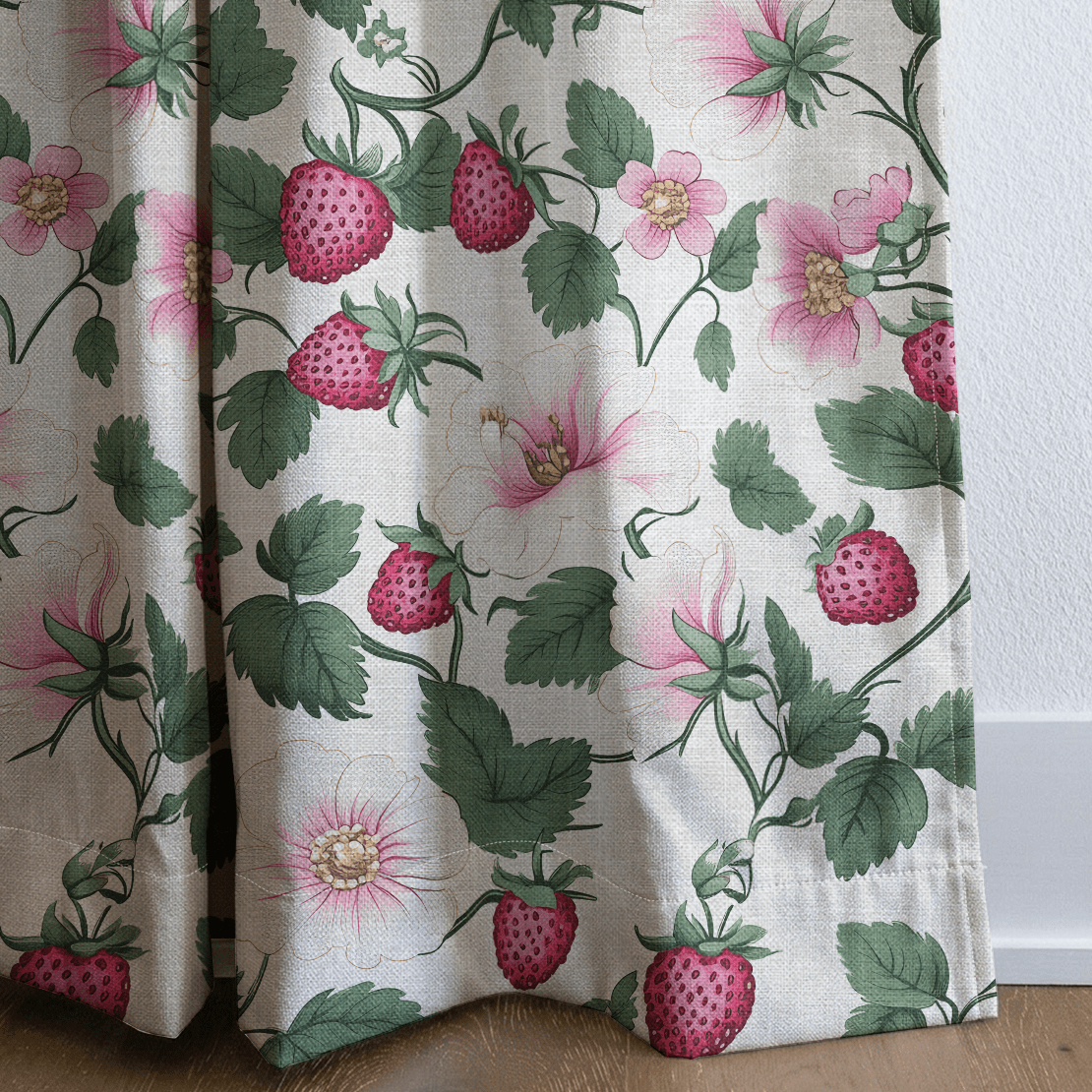 Strawberry Shortcake - Drapery - Benton Lane Home - Lemon Park