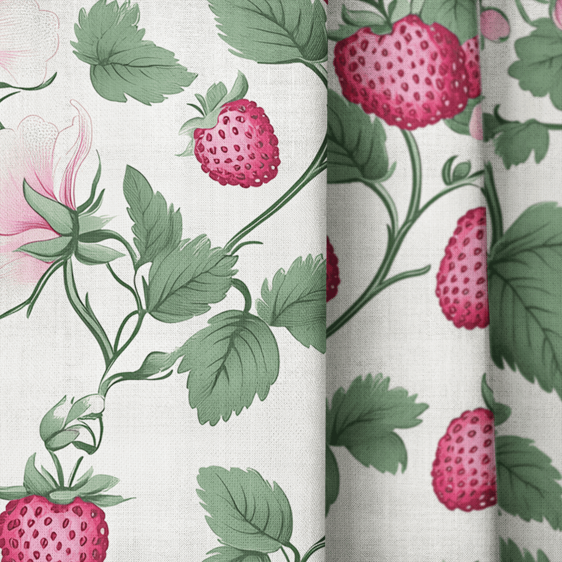 Strawberry Shortcake - Drapery - Benton Lane Home - Lemon Park