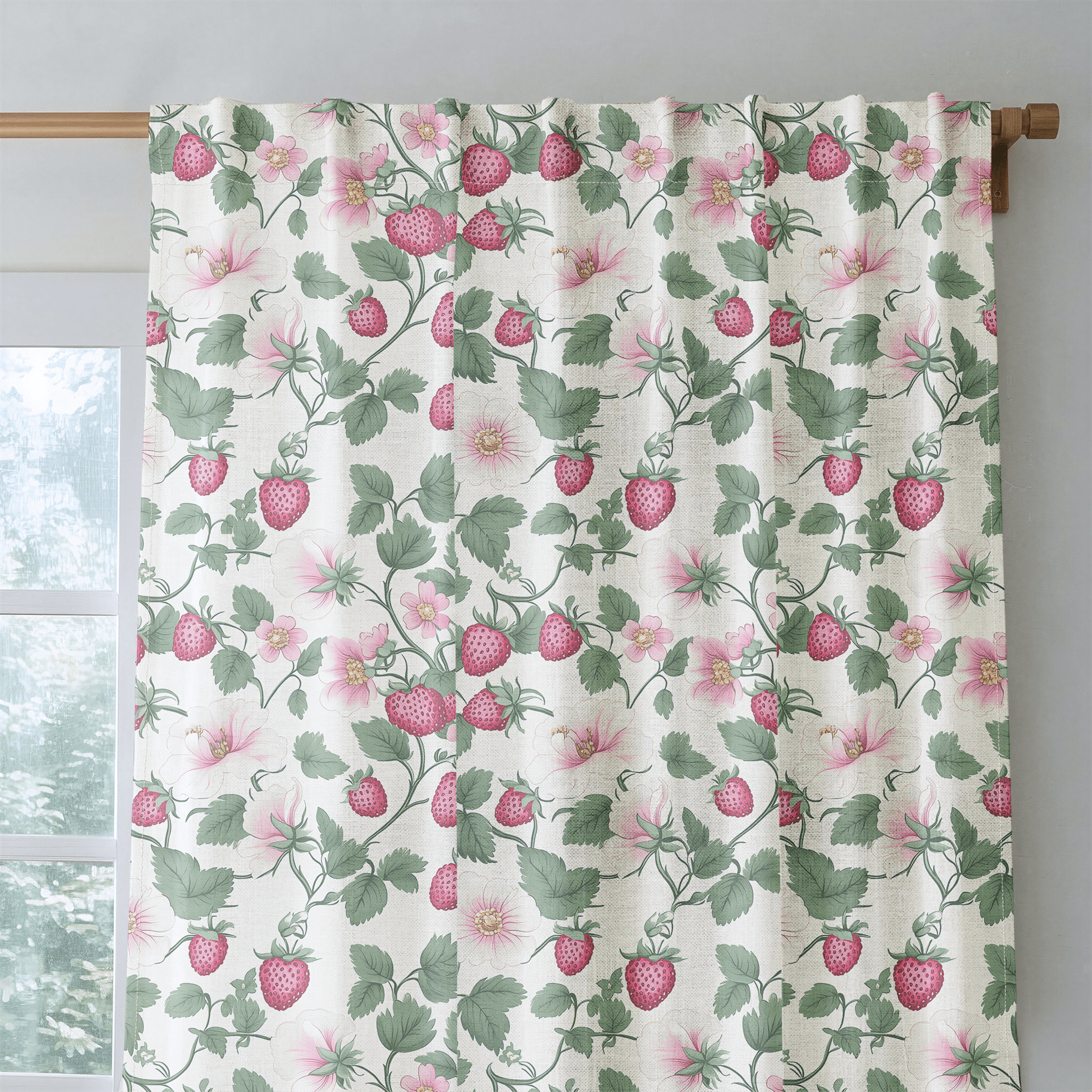 Strawberry Shortcake - Drapery - Benton Lane Home - Lemon Park