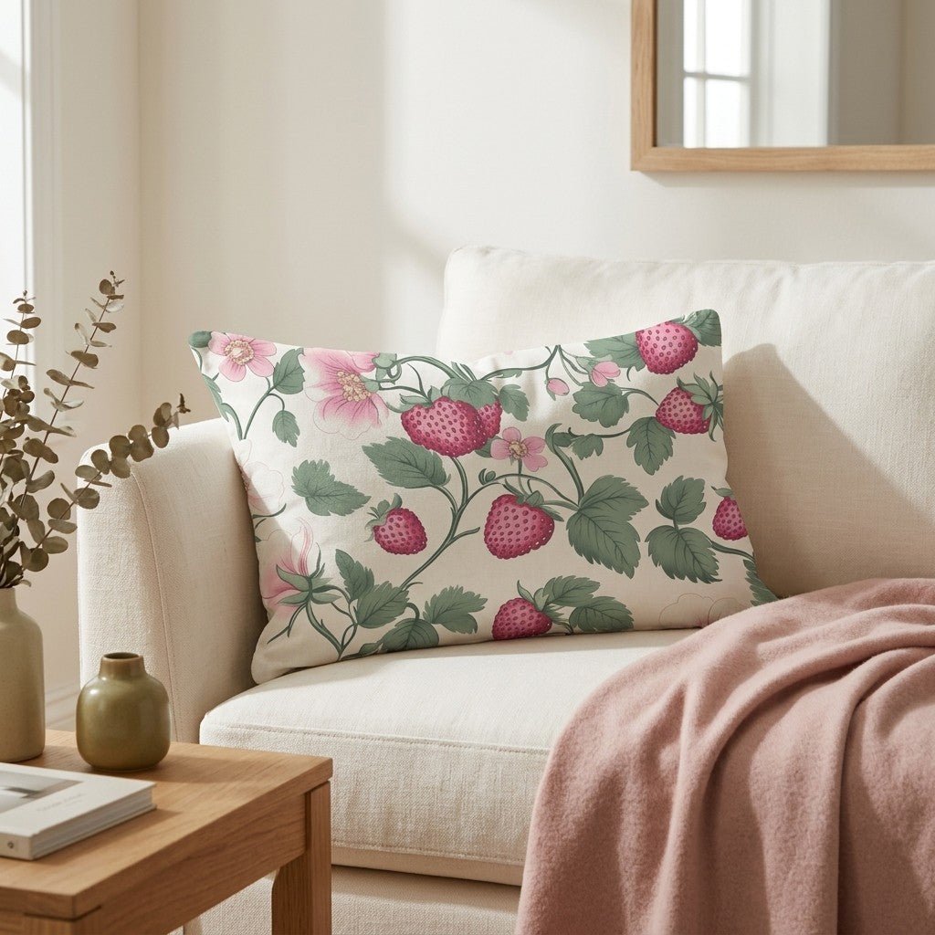 Strawberry Shortcake Throw Pillow - Benton Lane Home - Lemon Park