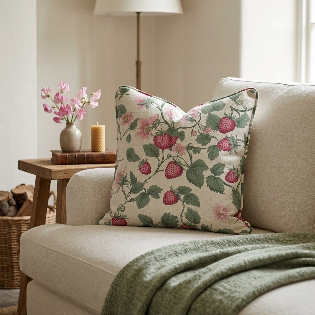 Strawberry Shortcake Throw Pillow - Benton Lane Home - Lemon Park