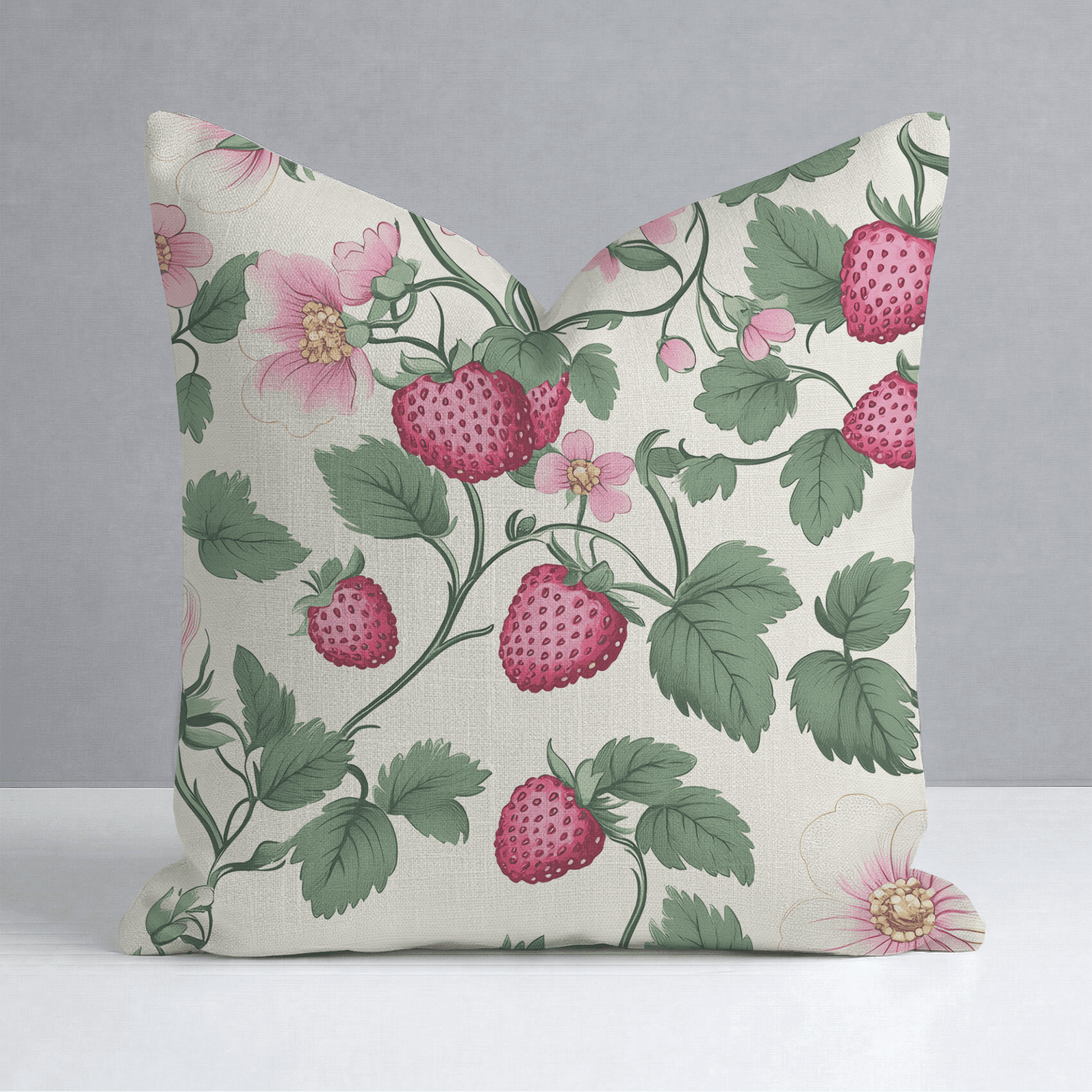 Strawberry Shortcake Throw Pillow - Benton Lane Home - Lemon Park