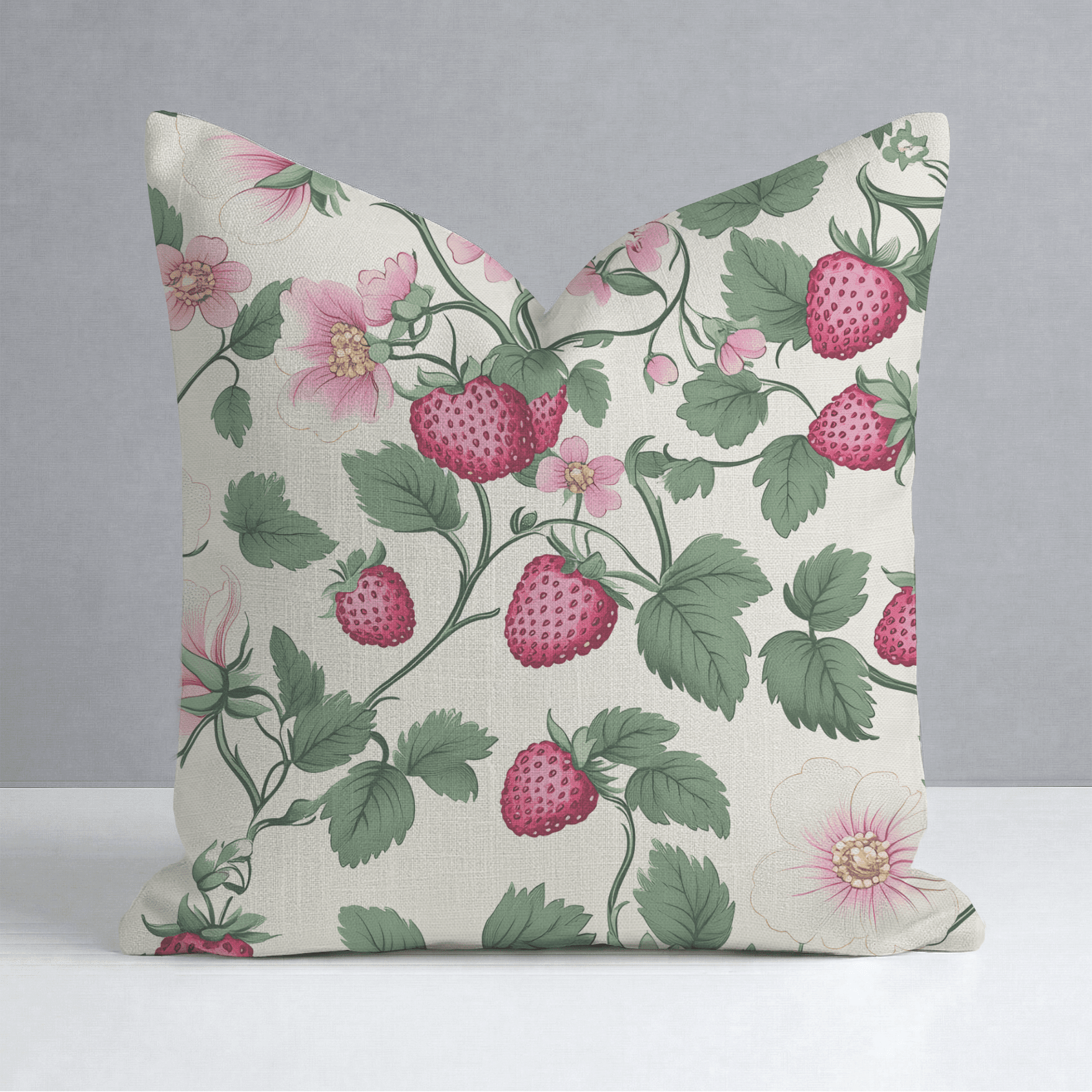 Strawberry Shortcake Throw Pillow - Benton Lane Home - Lemon Park