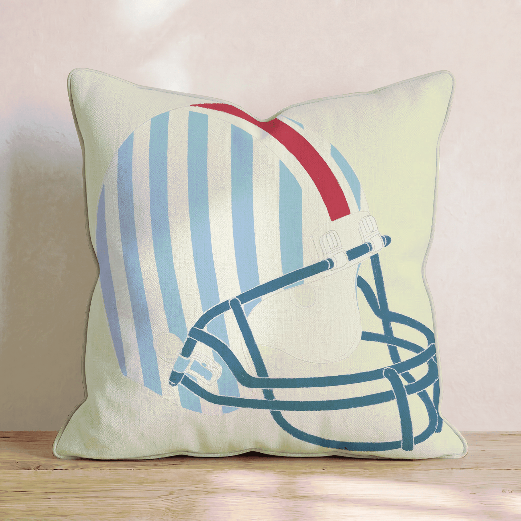 Striped Helmet Throw Pillow - Benton Lane Home - Hillcroft Home