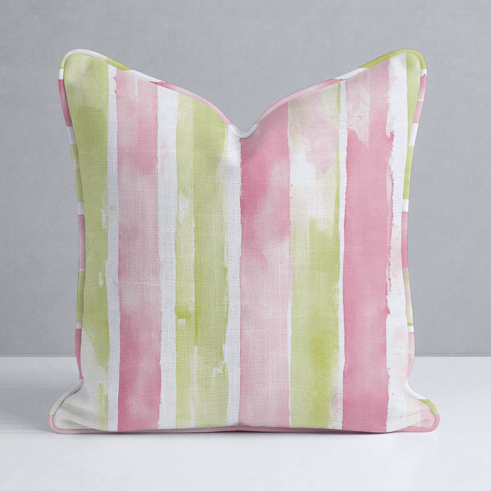 Striped Meadow Throw Pillow - Benton Lane Home - Lemon Park