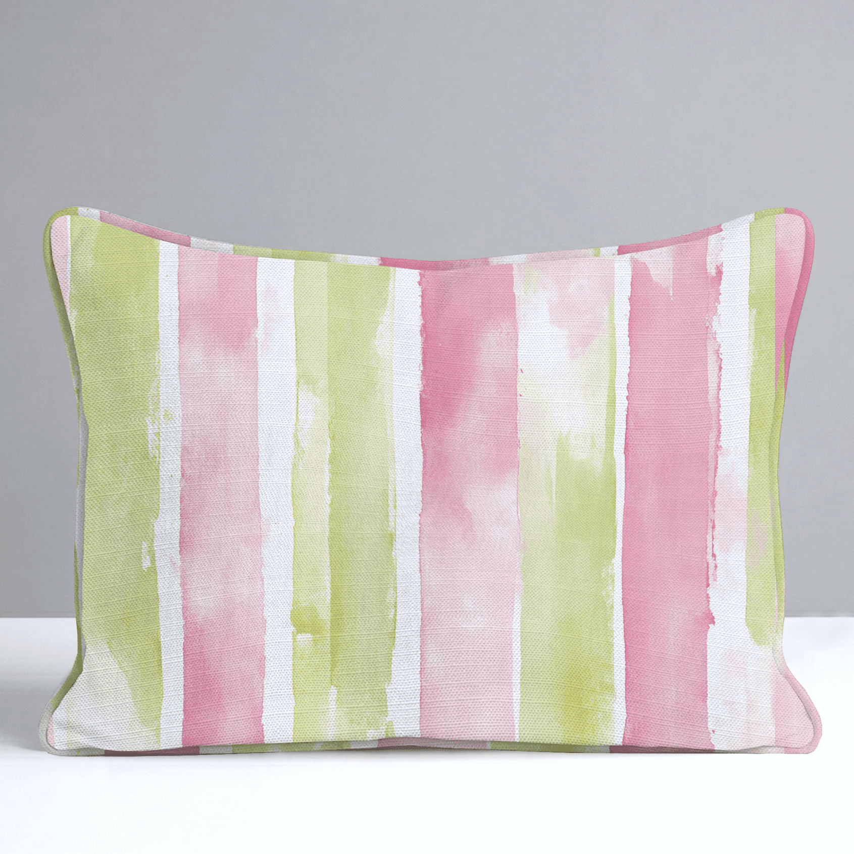 Striped Meadow Throw Pillow - Benton Lane Home - Lemon Park