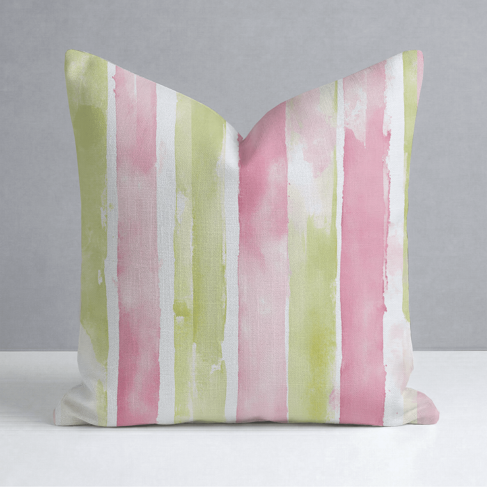 Striped Meadow Throw Pillow - Benton Lane Home - Lemon Park