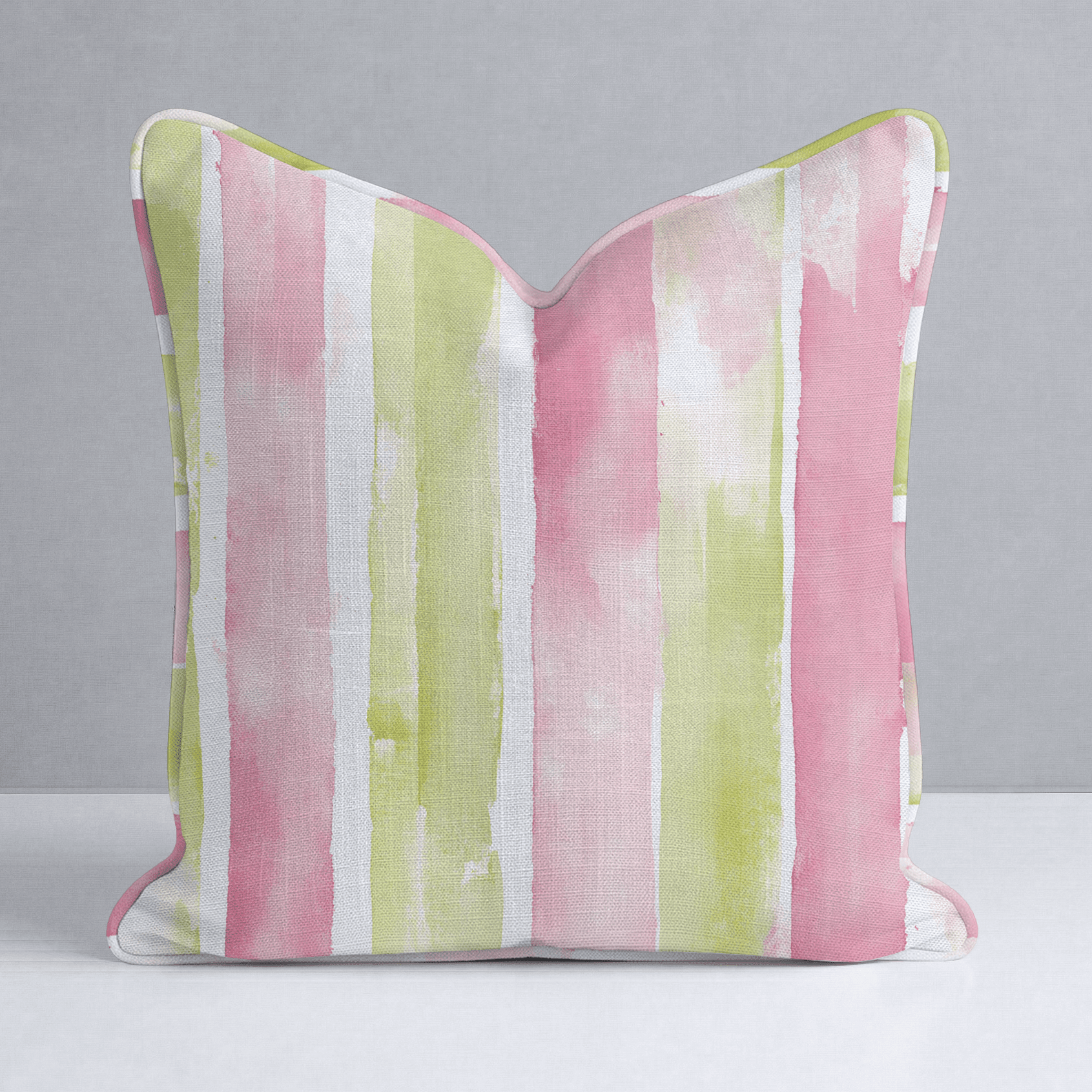 Striped Meadow Throw Pillow - Benton Lane Home - Lemon Park