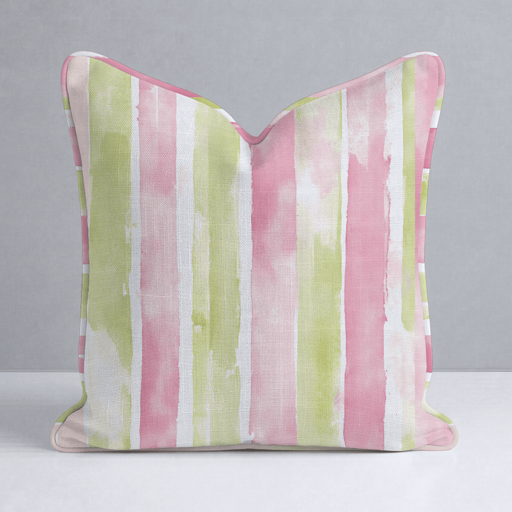 Striped Meadow Throw Pillow - Benton Lane Home - Lemon Park