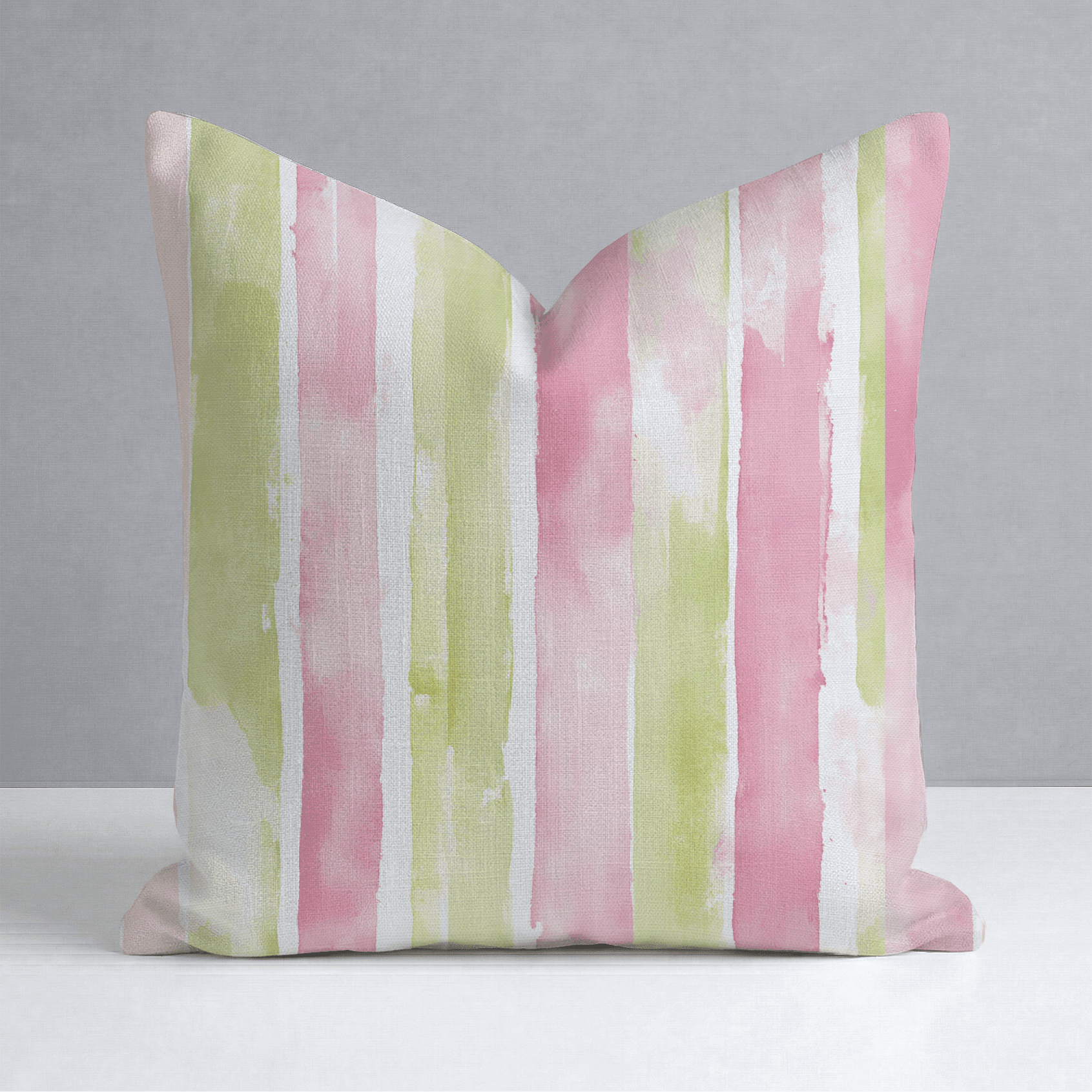 Striped Meadow Throw Pillow - Benton Lane Home - Lemon Park