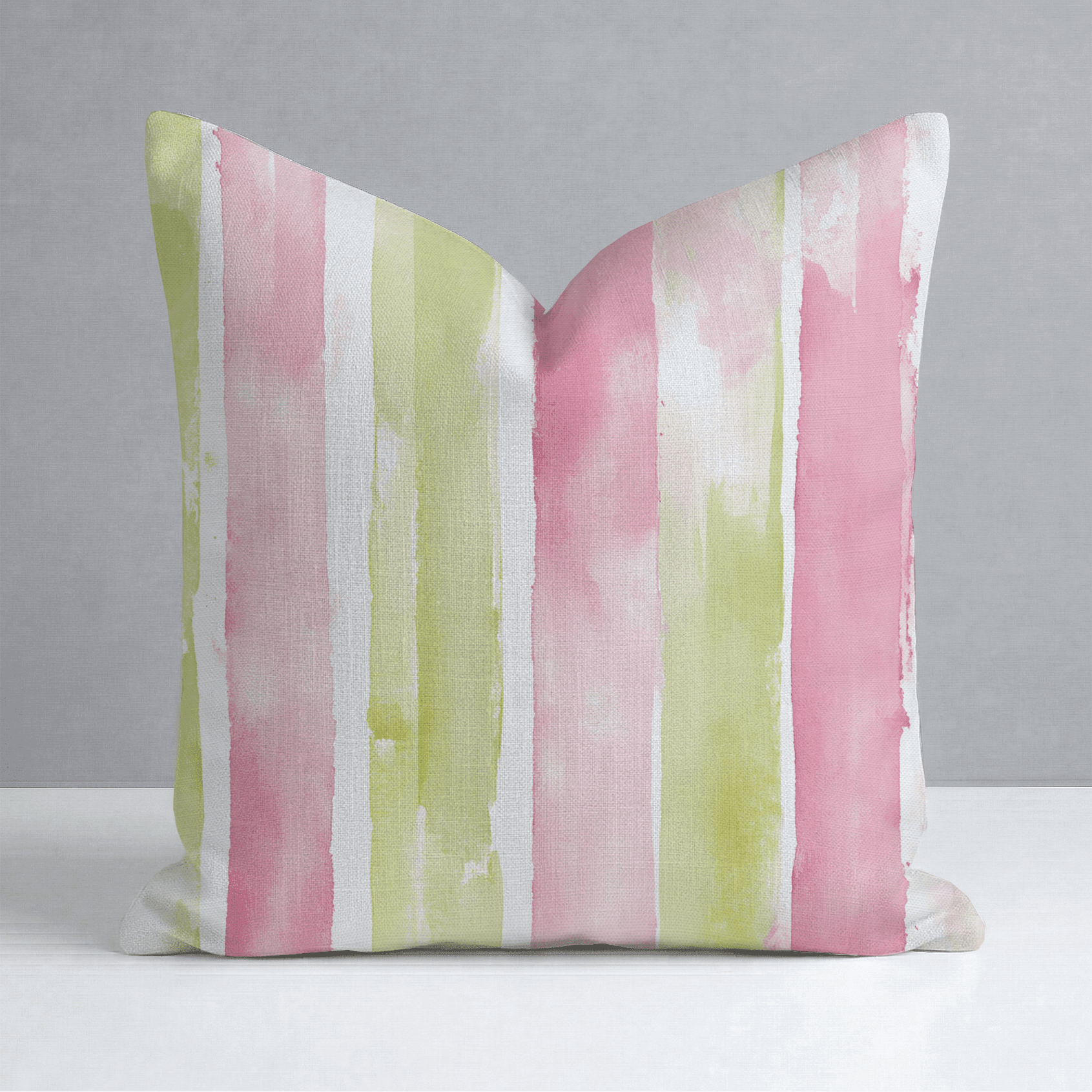 Striped Meadow Throw Pillow - Benton Lane Home - Lemon Park