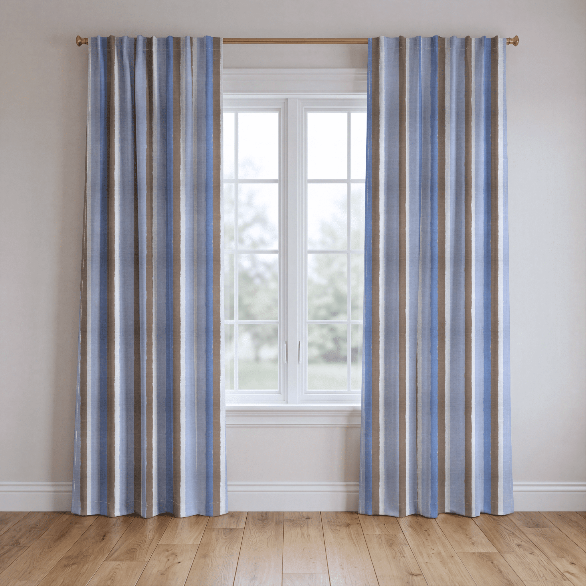 Sugar Stripe - Drapery - Benton Lane Home - Lemon Park