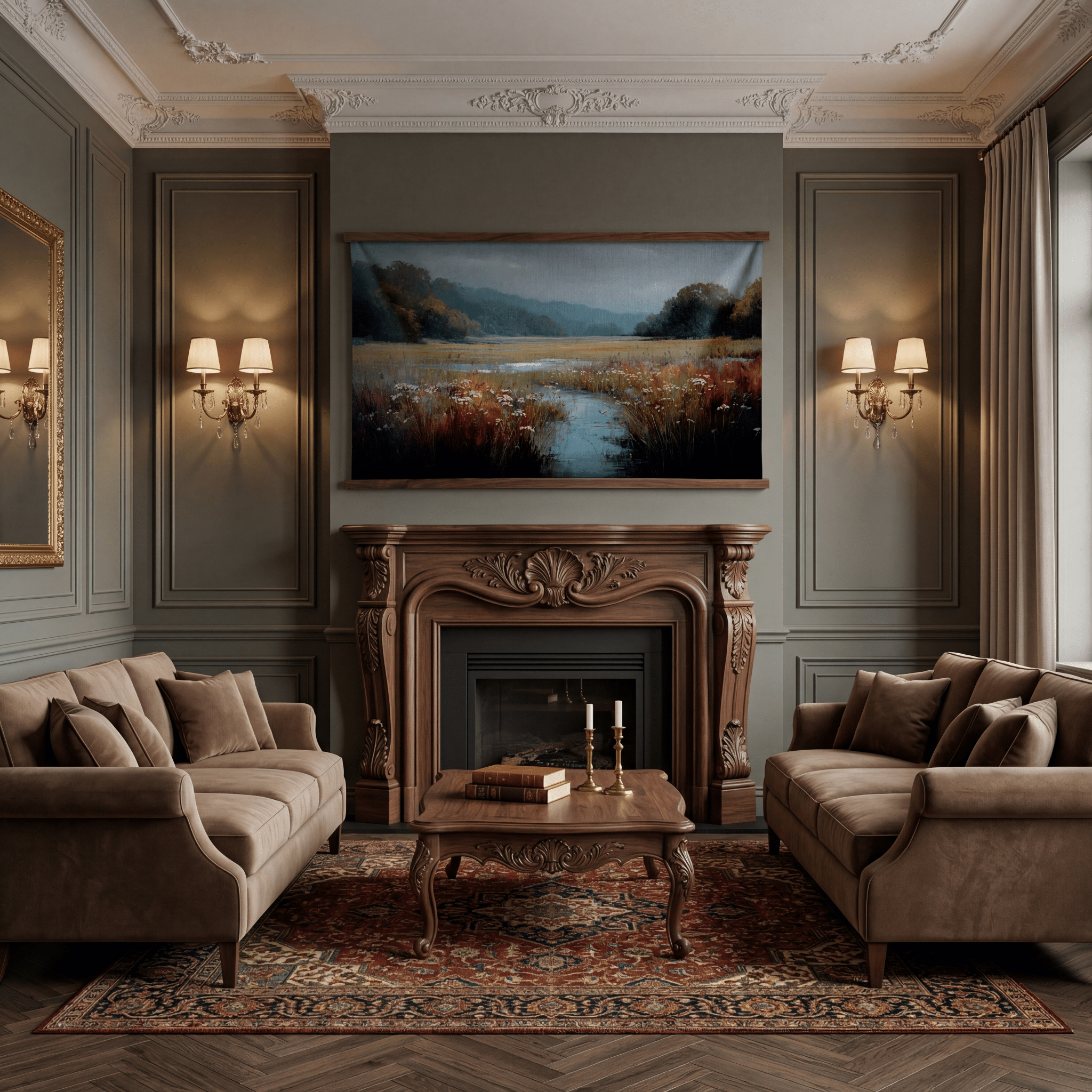 Summer Lowlands - Tapestry - Benton Lane Home - Painted Paper