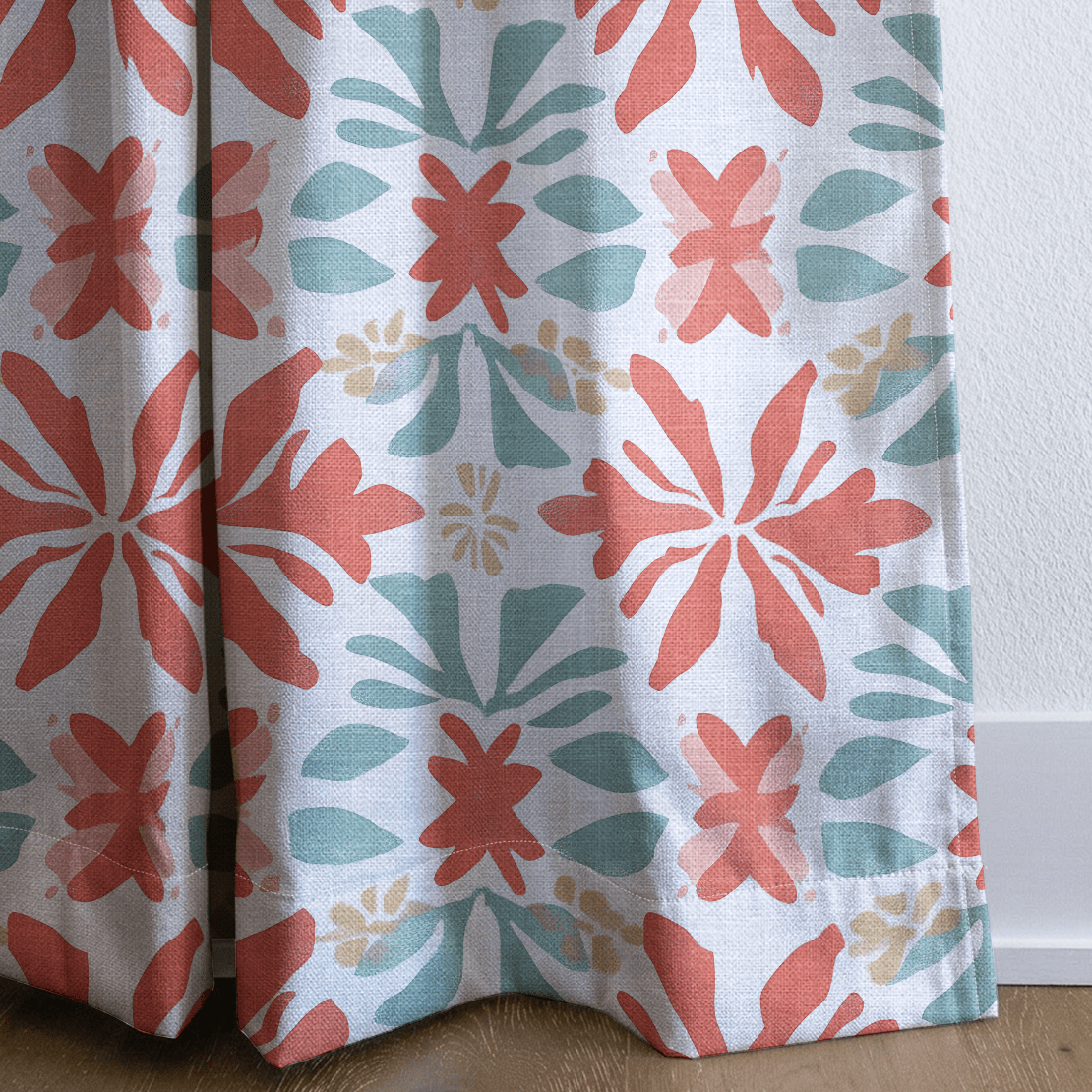 Summer Orange - Drapery - Benton Lane Home - Lemon Park