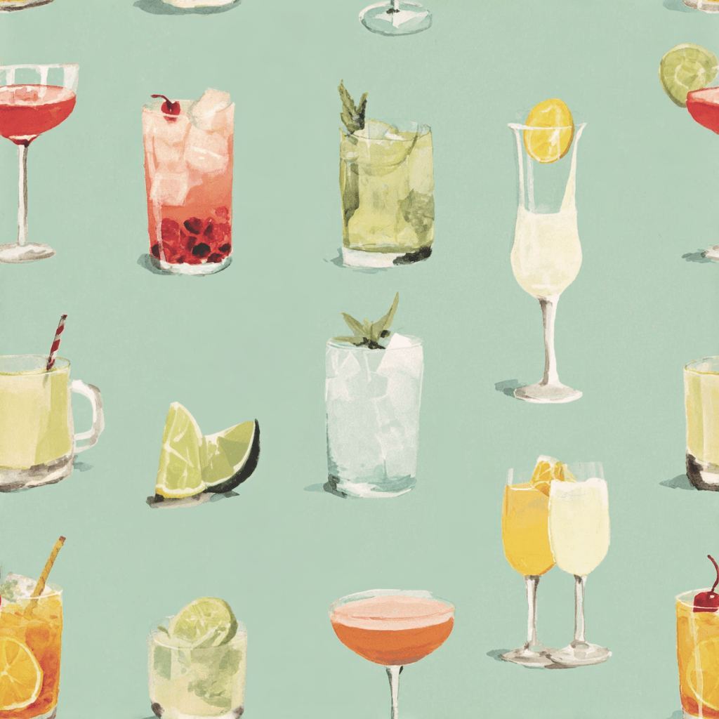 Summertime Sips Wallpaper - Painted Paper