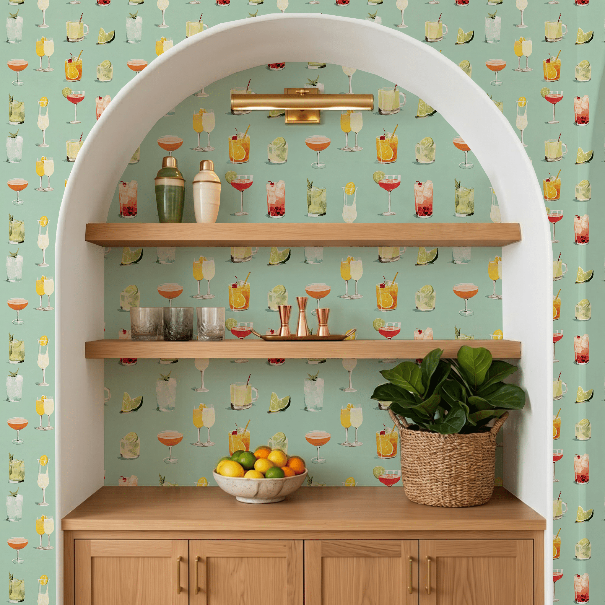 Summertime Sips Wallpaper - Painted Paper