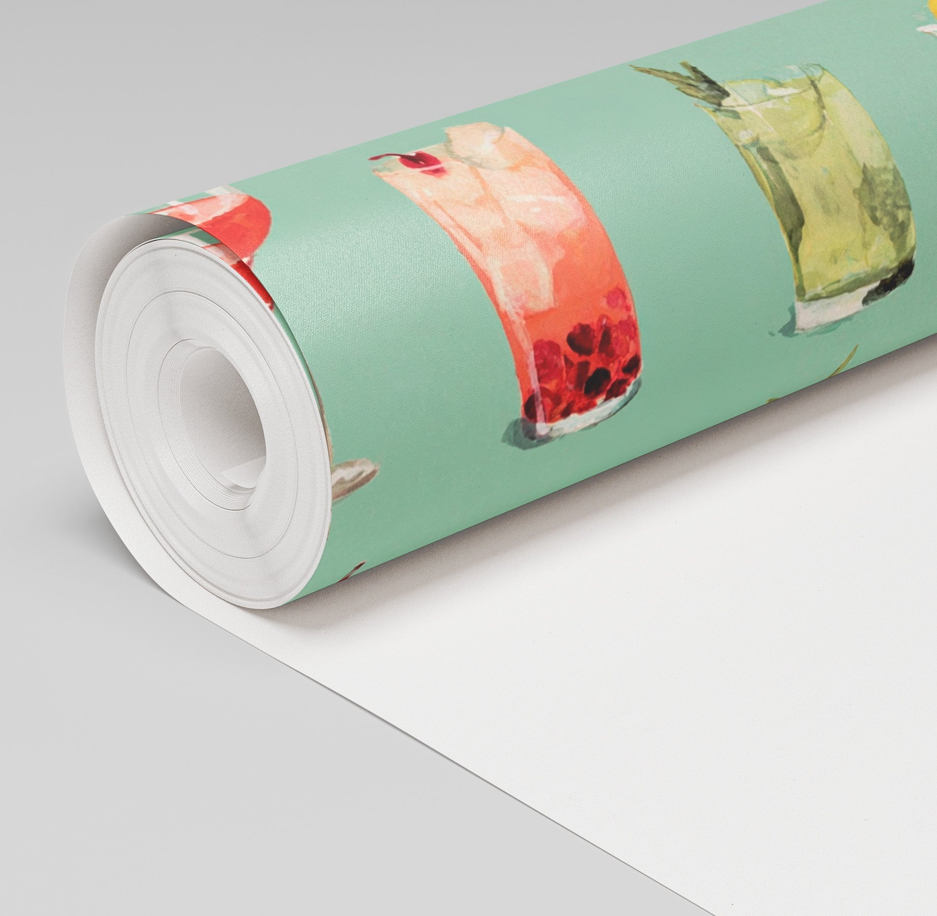 Summertime Sips Wallpaper - Painted Paper