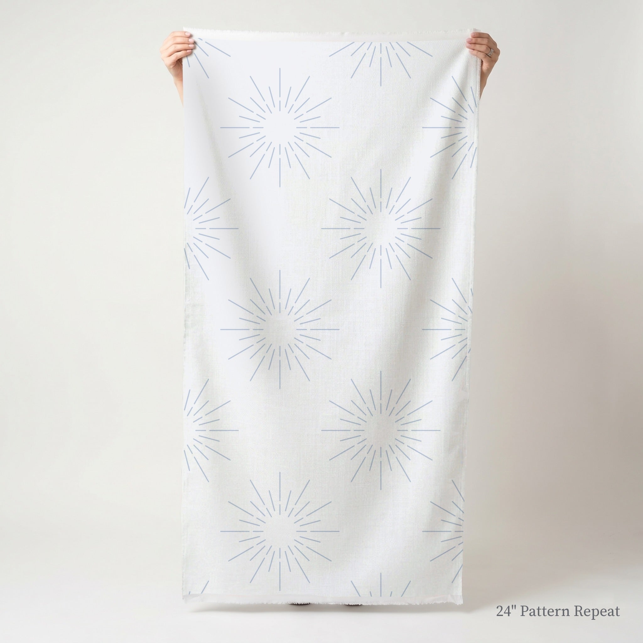 Sunburst on Blue - Fabric - Benton Lane Home - Lemon Park