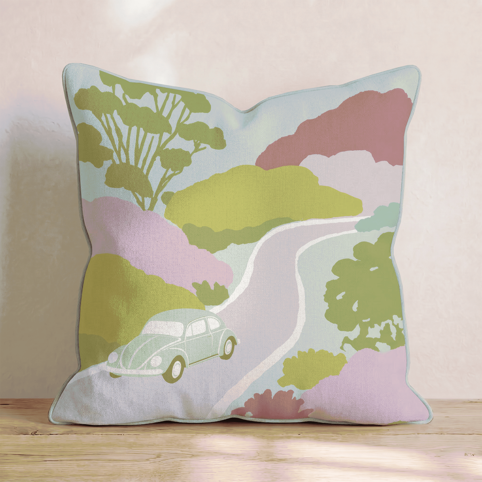 Sunday Drive Throw Pillow - Benton Lane Home - Hillcroft Home