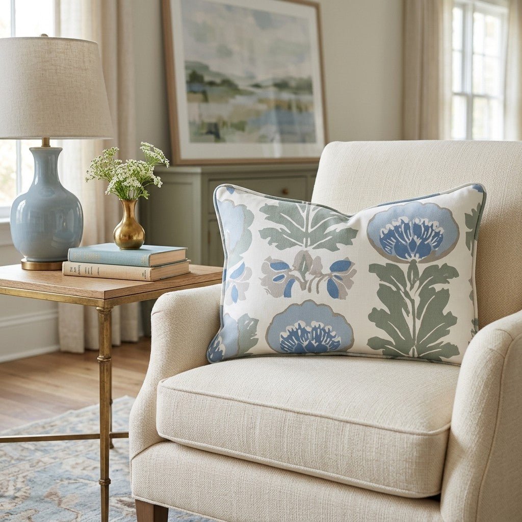 Sunday Garden Throw Pillow - Hillcroft Home