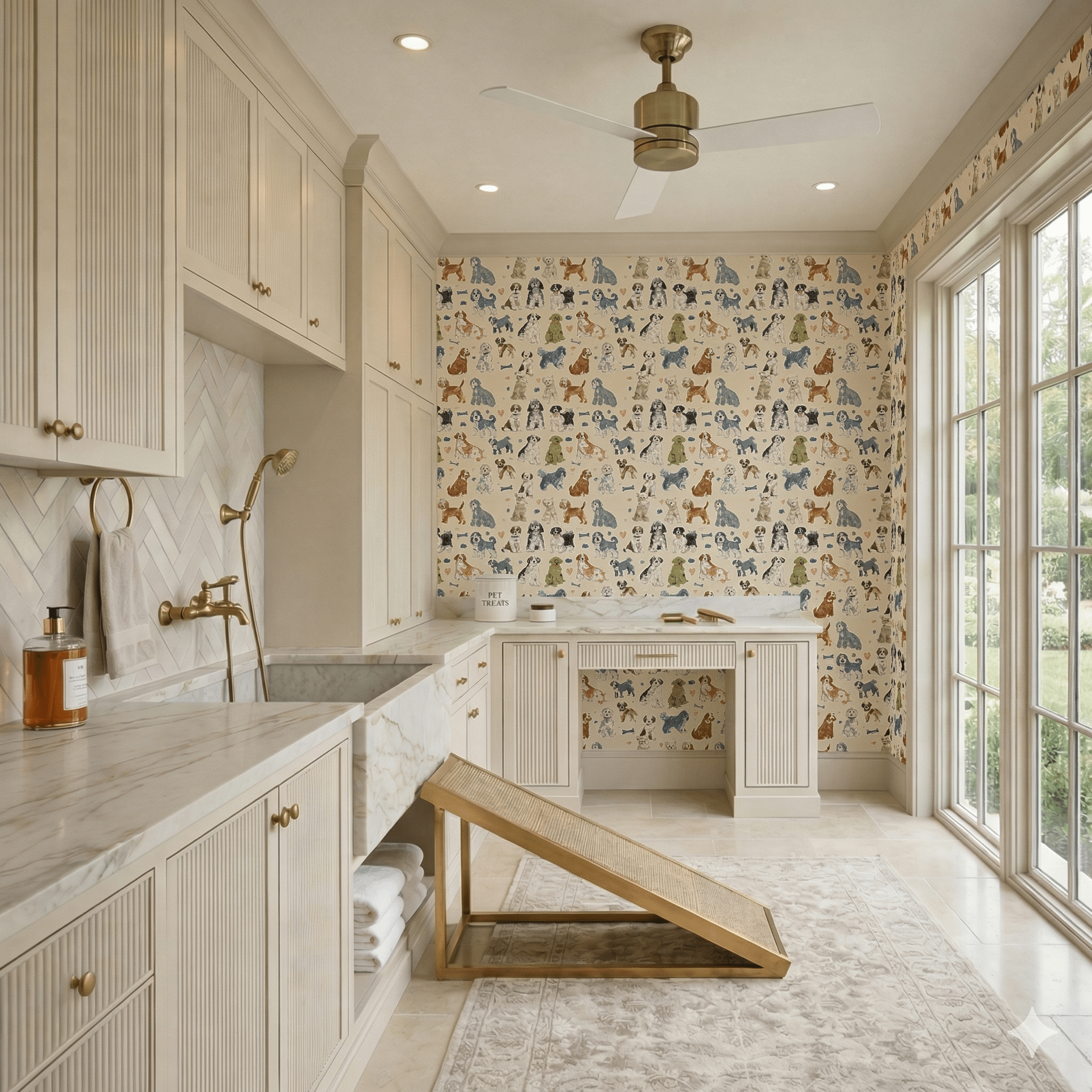 Sundays at the Park Wallpaper - Benton Lane Home - Painted Paper