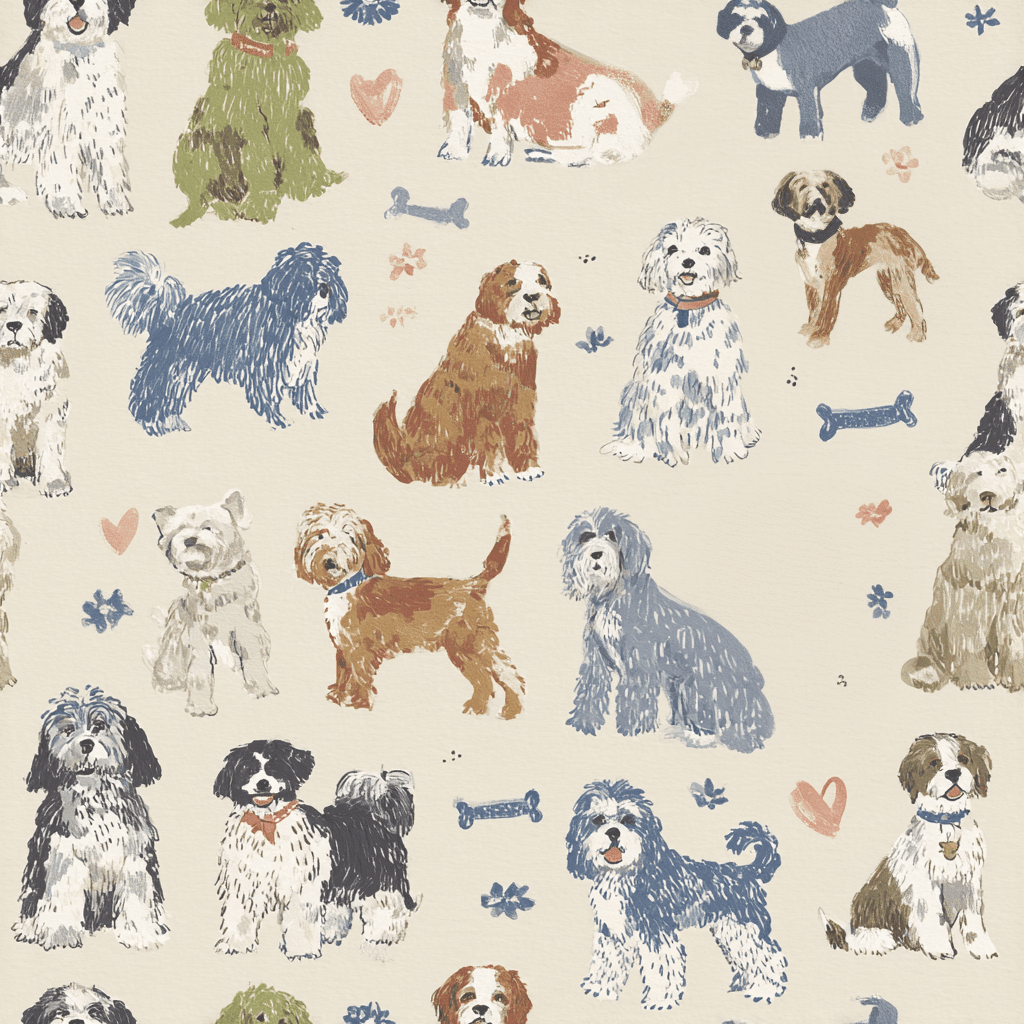 Sundays at the Park Wallpaper - Benton Lane Home - Painted Paper