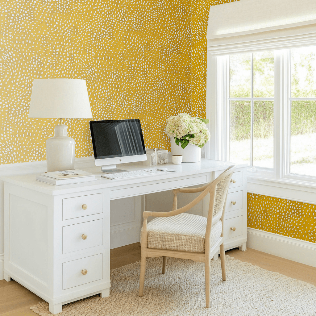 Sunny Speckle Wallpaper - Lemon Park