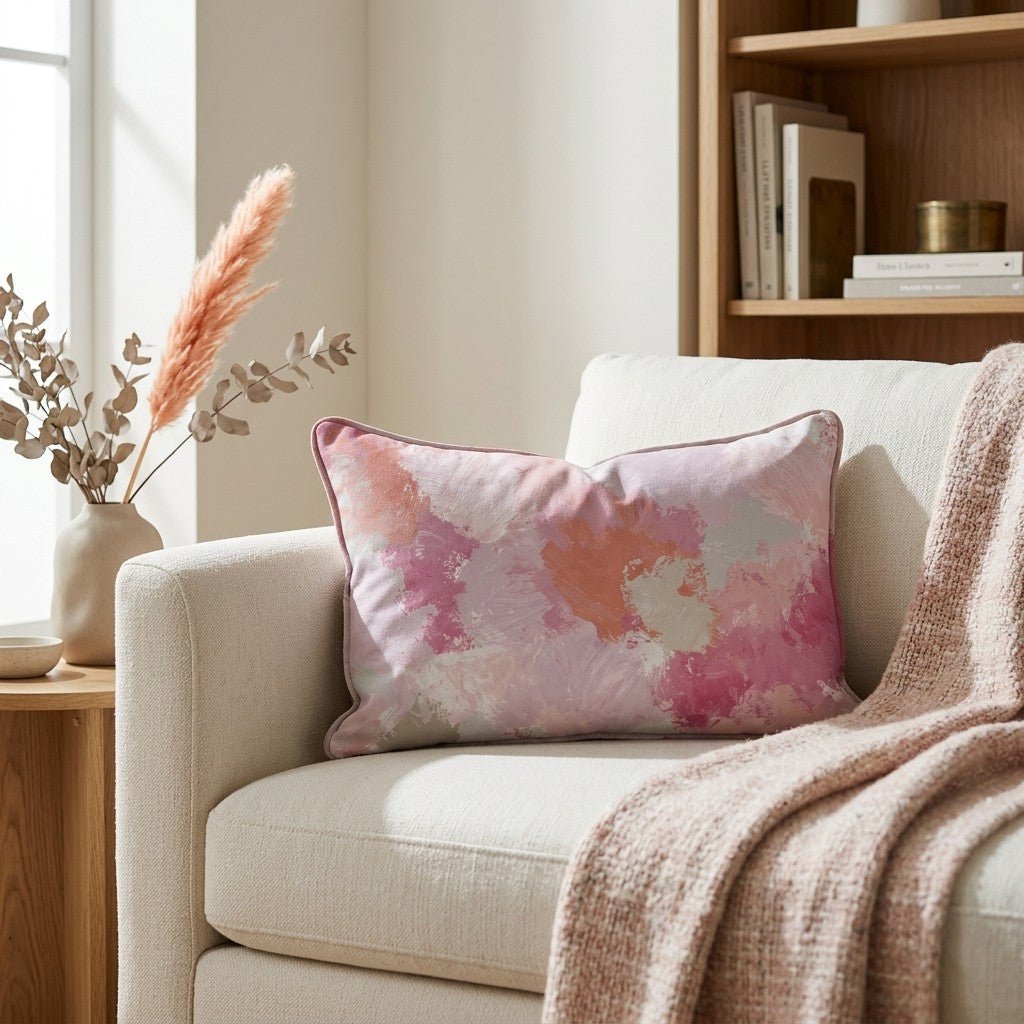 Sunset Swirl Throw Pillow - Benton Lane Home - Lemon Park