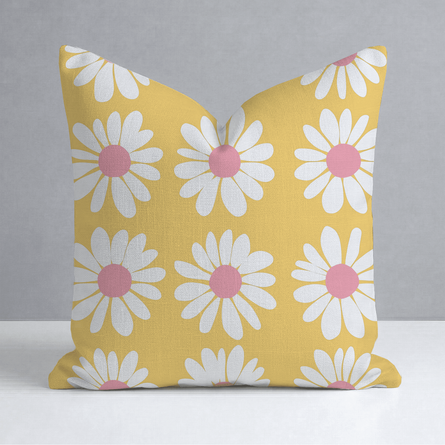 Sunshine Daisies Throw Pillow - Benton Lane Home - Lemon Park