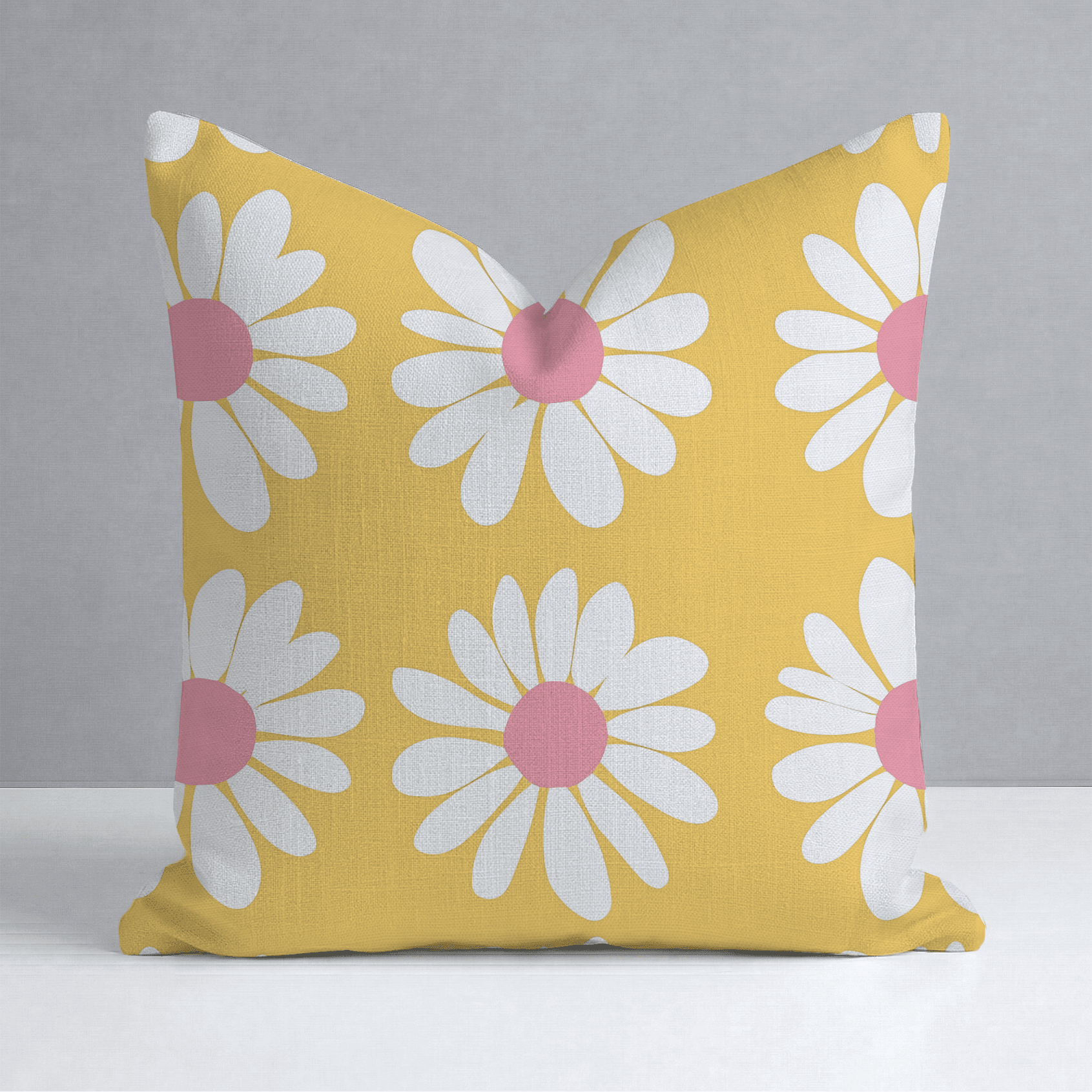 Sunshine Daisies Throw Pillow - Benton Lane Home - Lemon Park