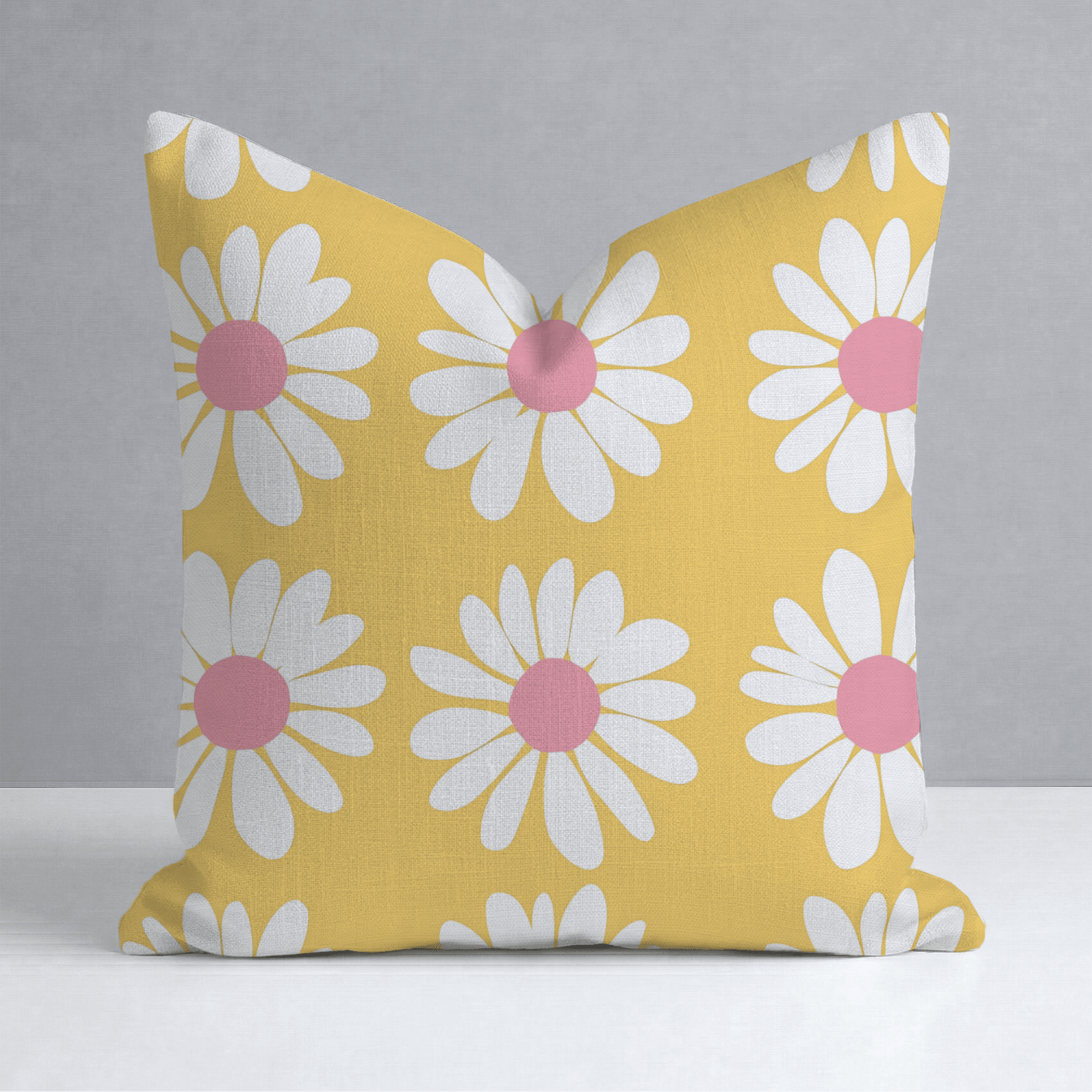 Sunshine Daisies Throw Pillow - Benton Lane Home - Lemon Park