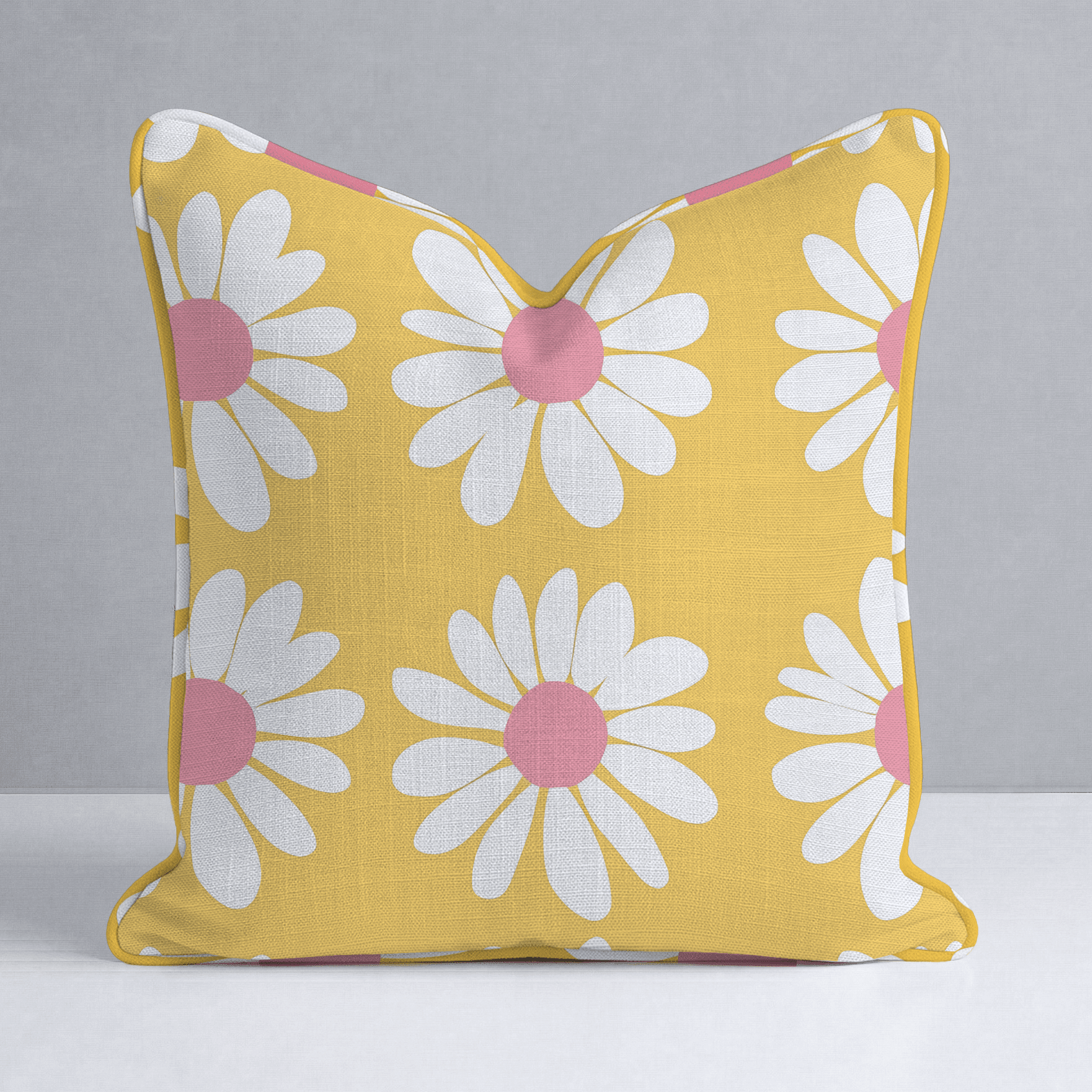 Sunshine Daisies Throw Pillow - Benton Lane Home - Lemon Park