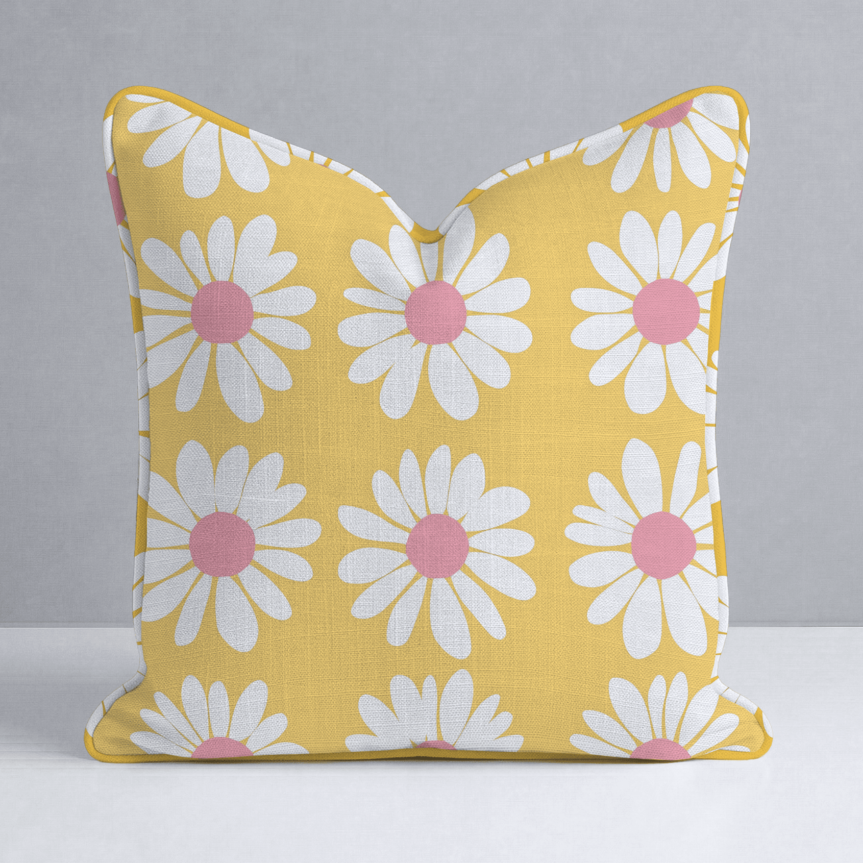 Sunshine Daisies Throw Pillow - Benton Lane Home - Lemon Park
