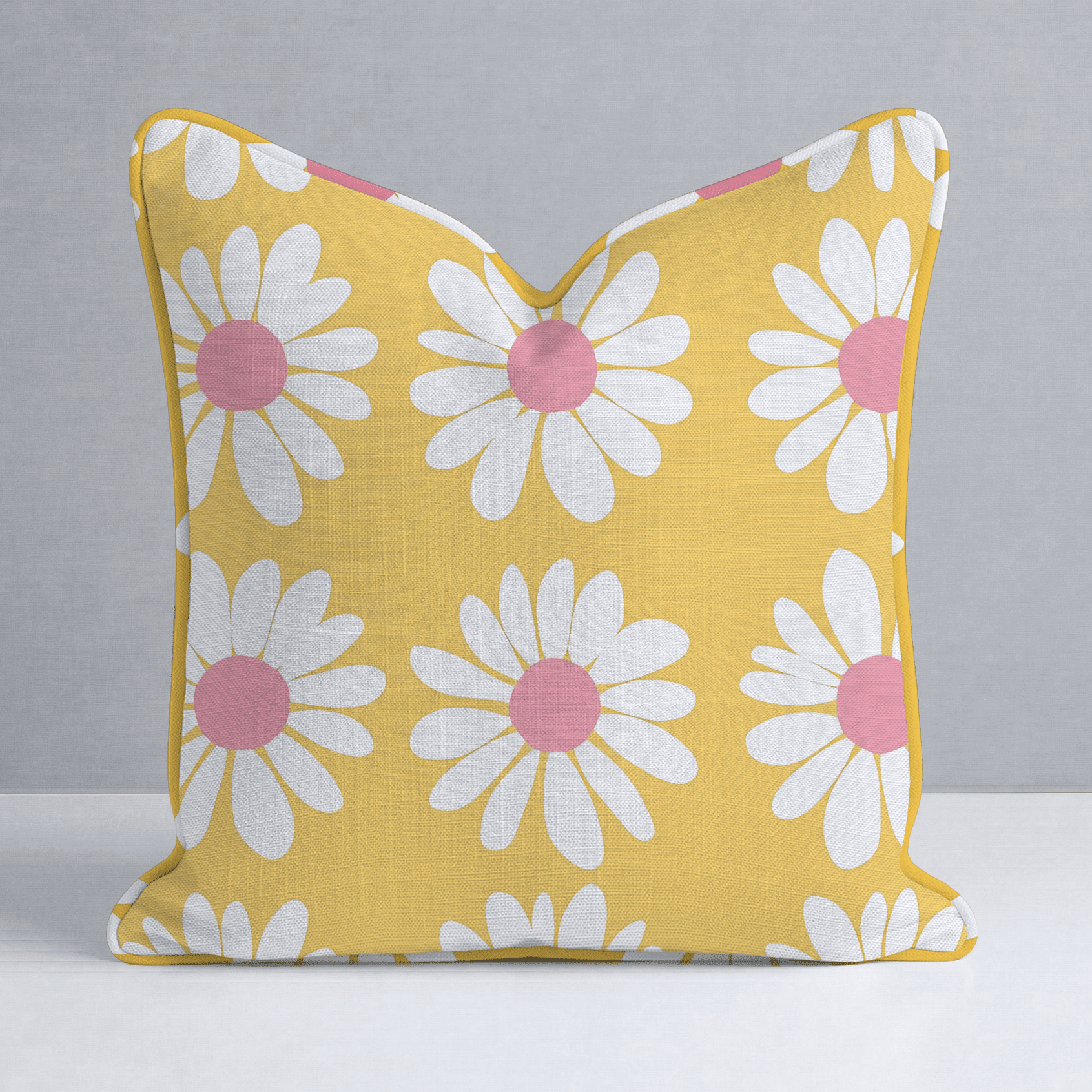 Sunshine Daisies Throw Pillow - Benton Lane Home - Lemon Park