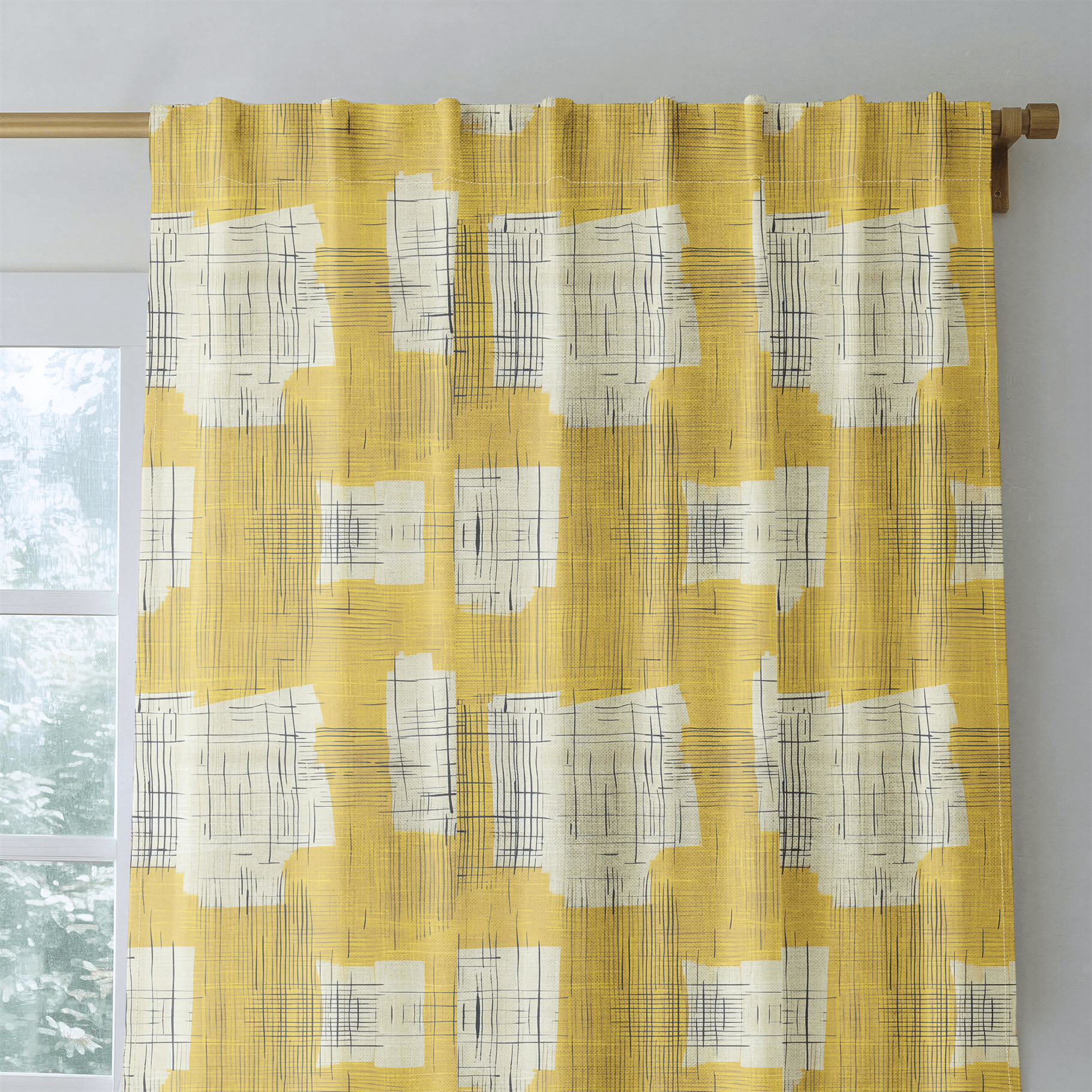 Sunshine Sketch - Drapery - Benton Lane Home - Lemon Park