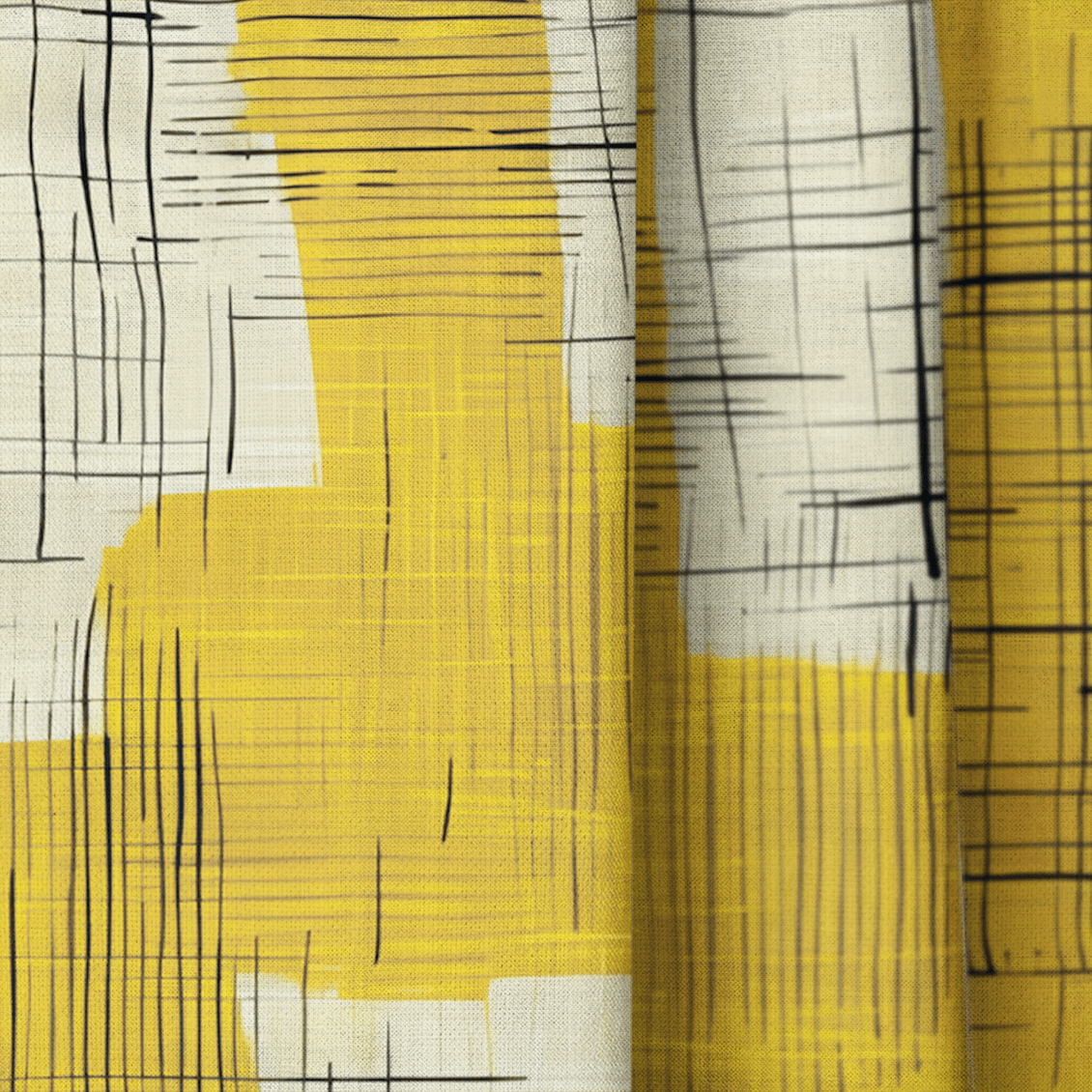 Sunshine Sketch - Drapery - Benton Lane Home - Lemon Park
