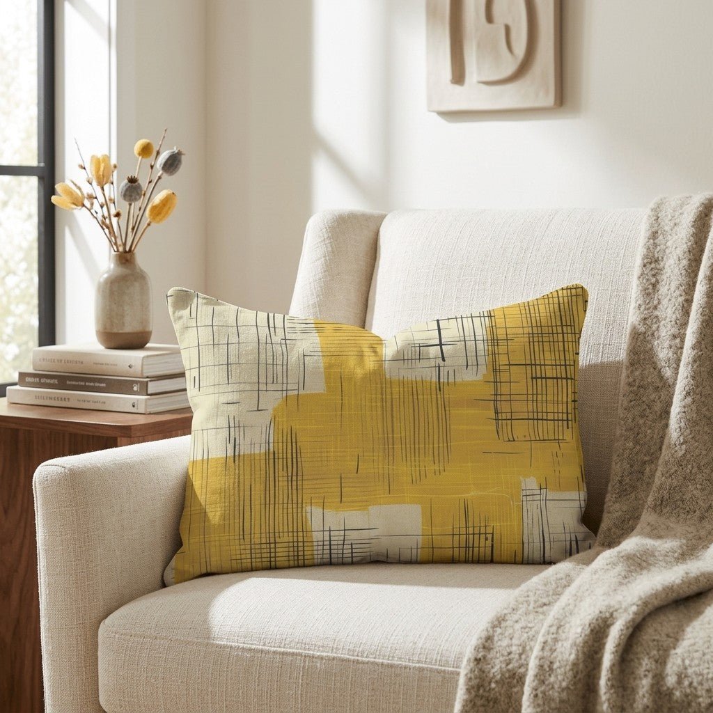 Sunshine Sketch Throw Pillow - Benton Lane Home - Lemon Park