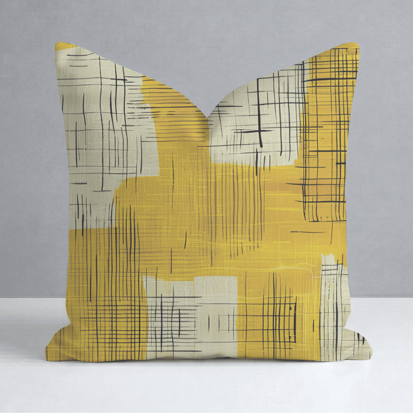 Sunshine Sketch Throw Pillow - Benton Lane Home - Lemon Park