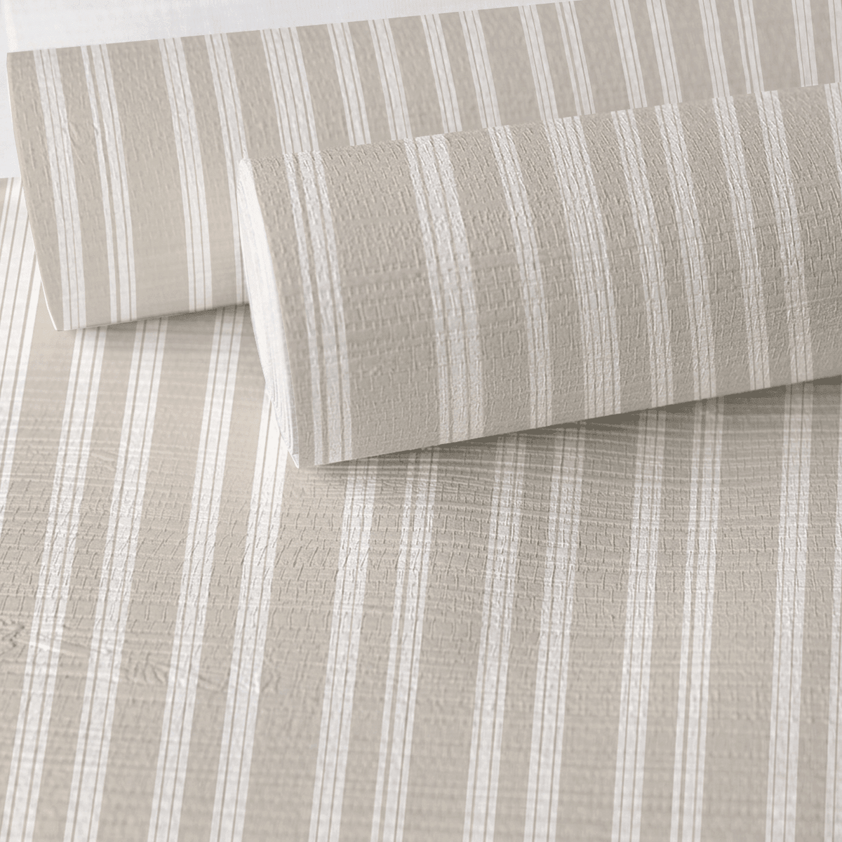 Sunwashed Stripes Faux Grasscloth Wallpaper - Painted Paper