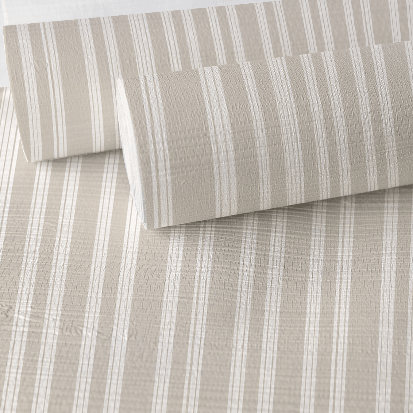 Sunwashed Stripes Faux Grasscloth Wallpaper - Painted Paper