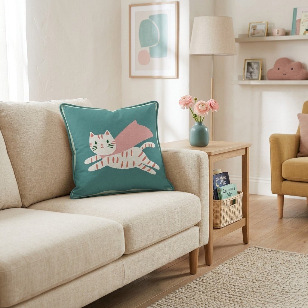 Super Tabby Throw Pillow - Benton Lane Home - Hillcroft Home