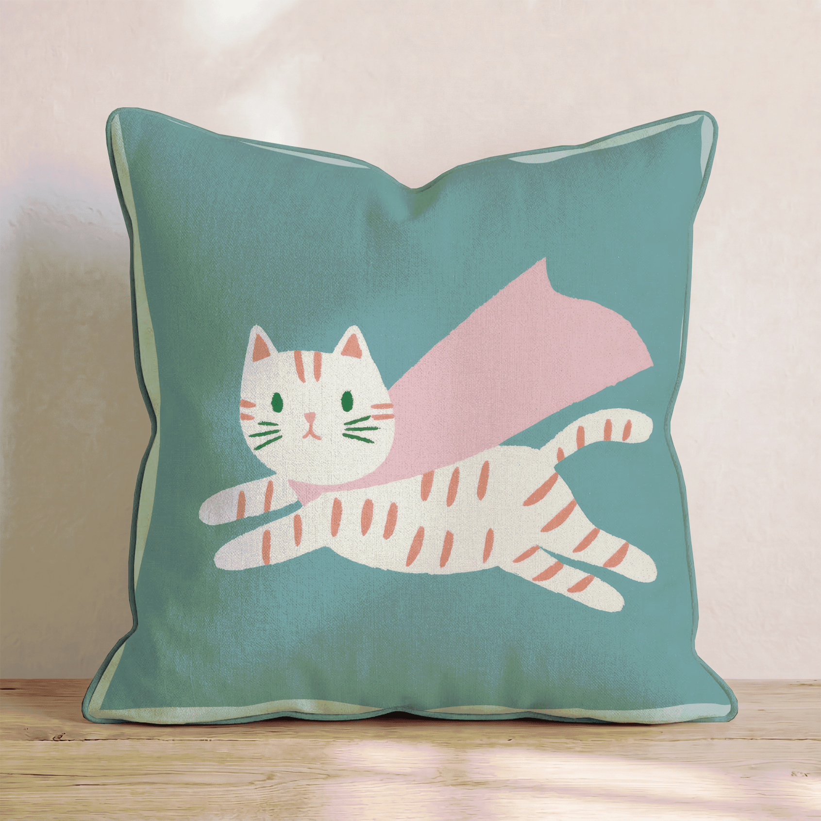 Super Tabby Throw Pillow - Benton Lane Home - Hillcroft Home