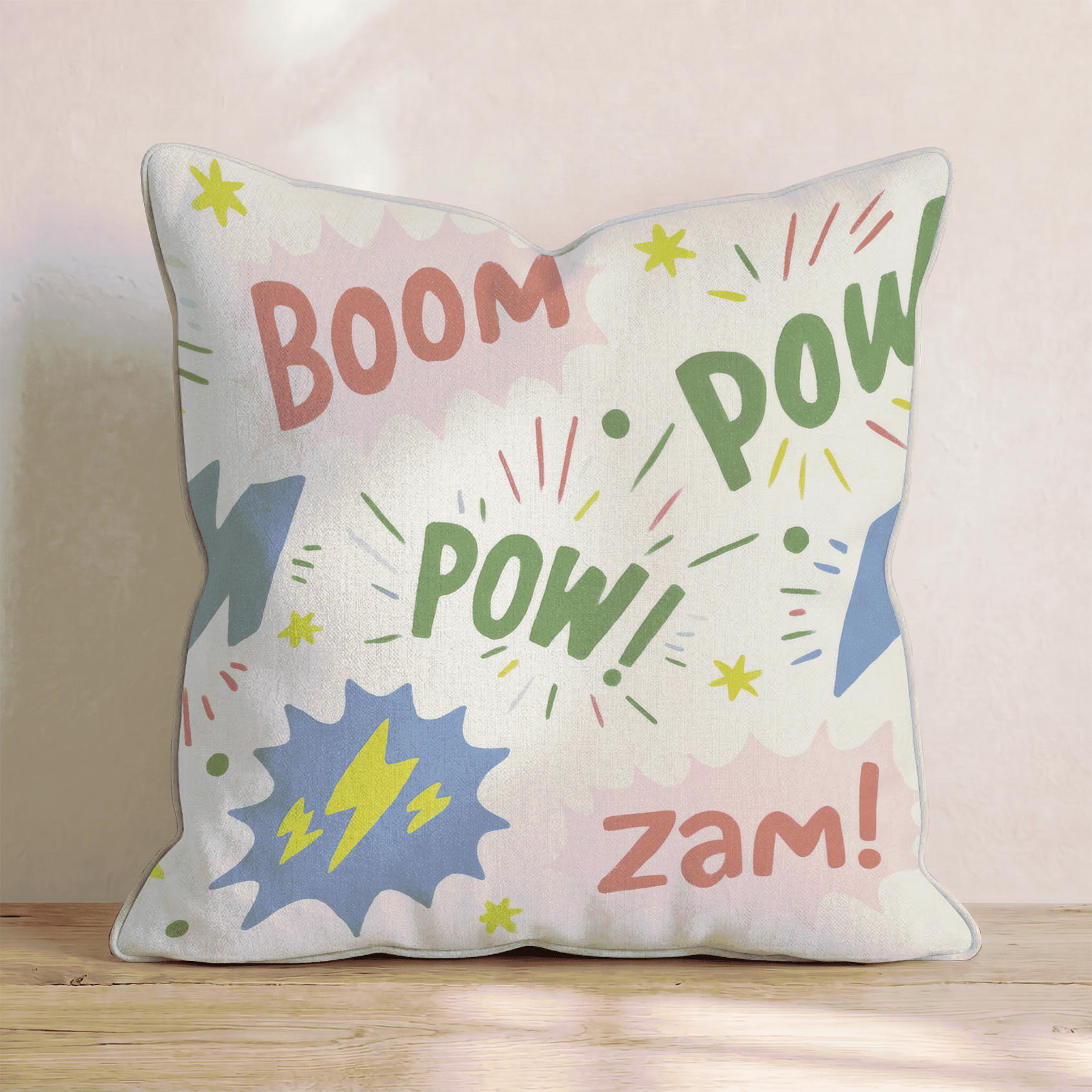 Superhero Comic Throw Pillow - Benton Lane Home - Hillcroft Home