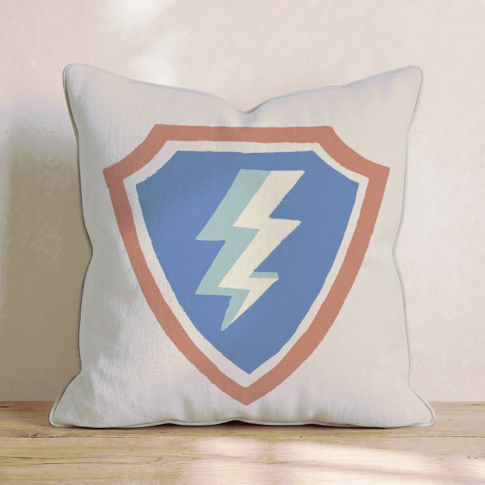 Superhero Emblem Throw Pillow - Benton Lane Home - Hillcroft Home