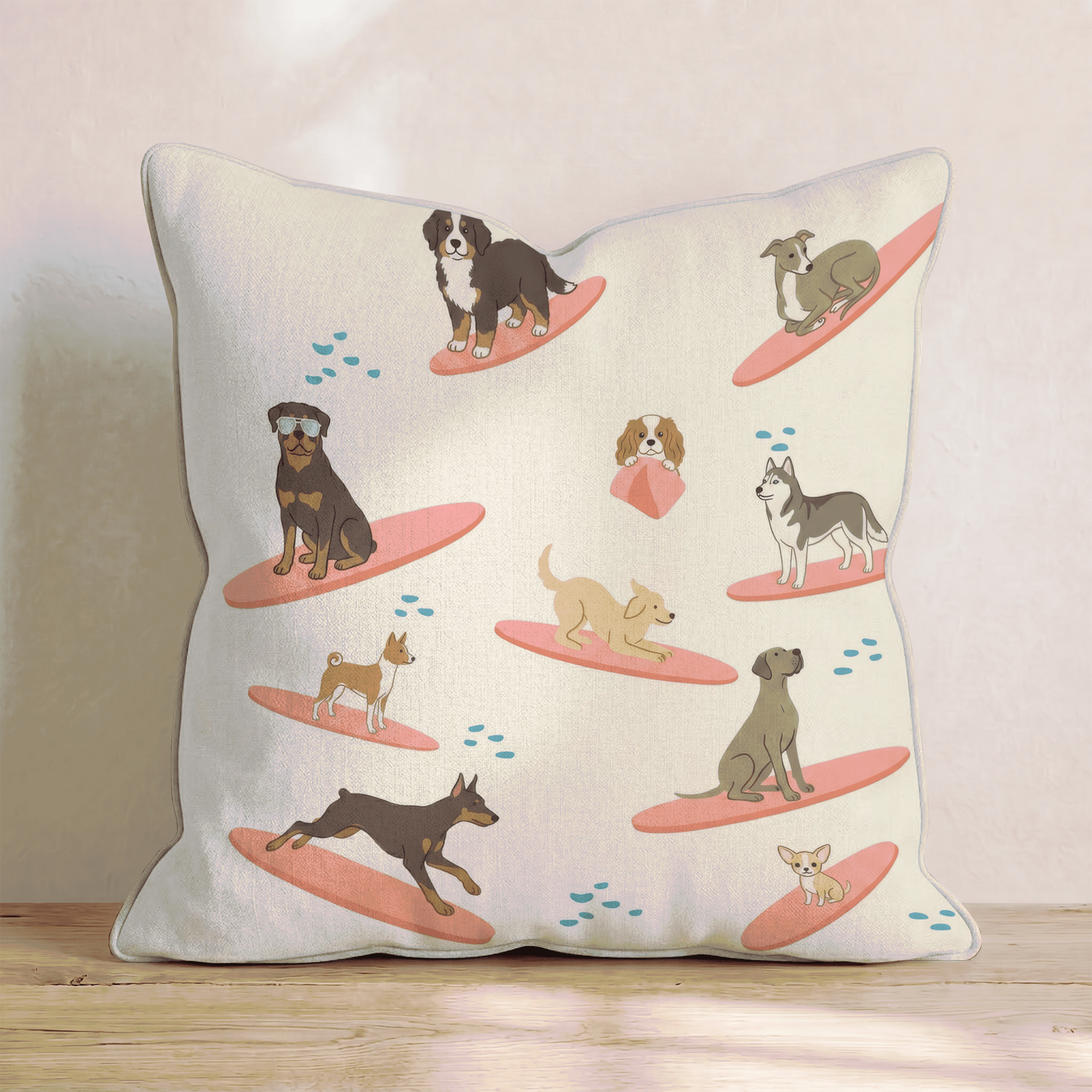 Surfs Up Throw Pillow - Benton Lane Home - Hillcroft Home
