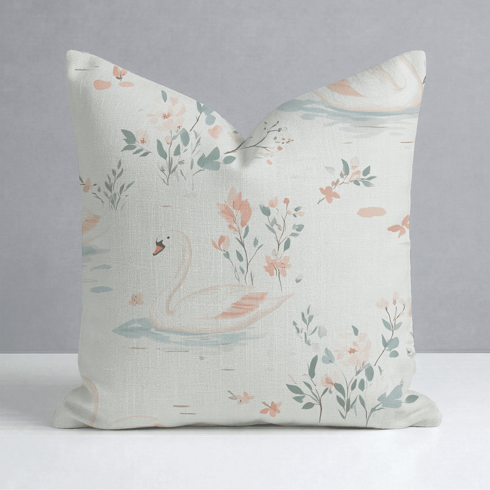 Swan Lake Throw Pillow - Benton Lane Home - Lemon Park