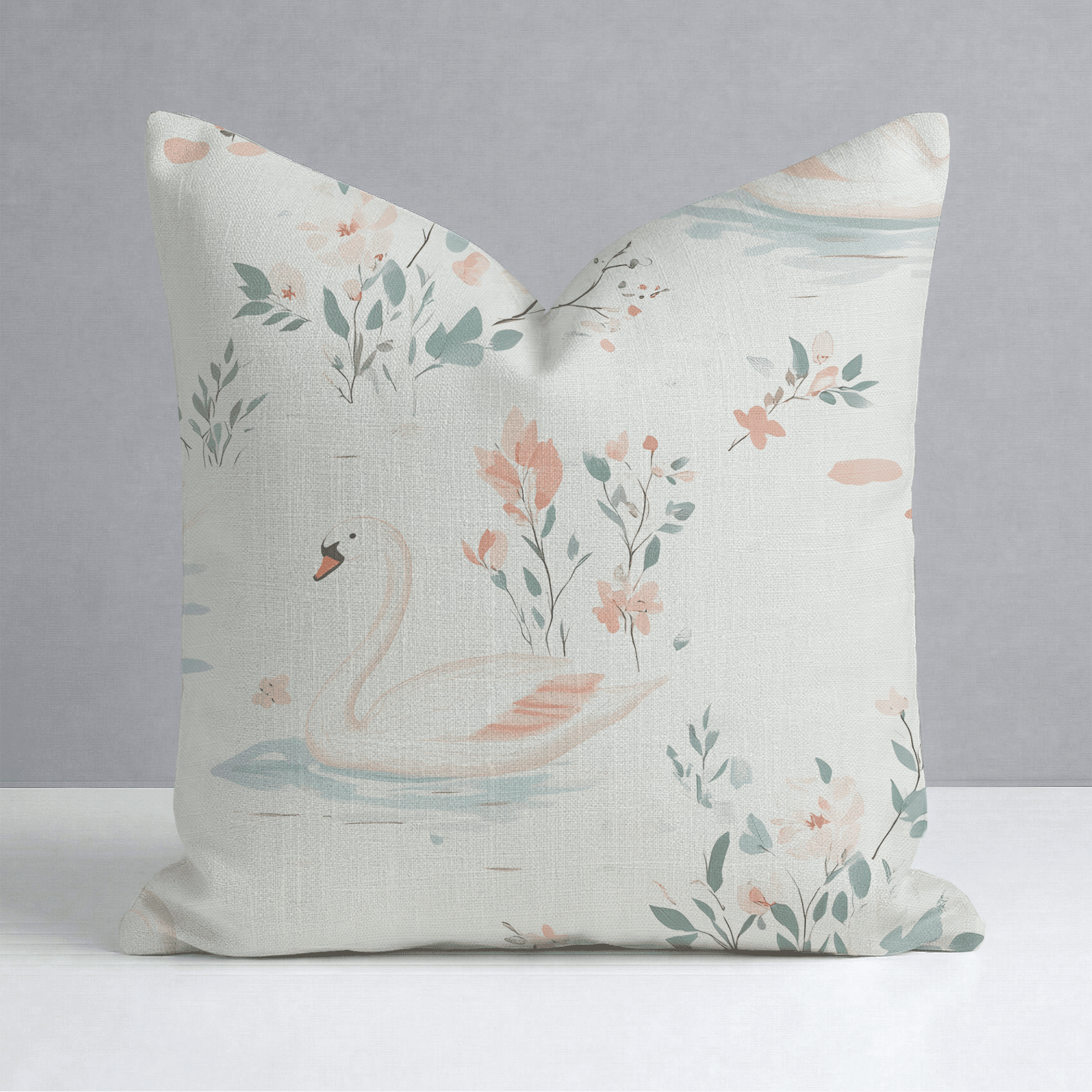 Swan Lake Throw Pillow - Benton Lane Home - Lemon Park