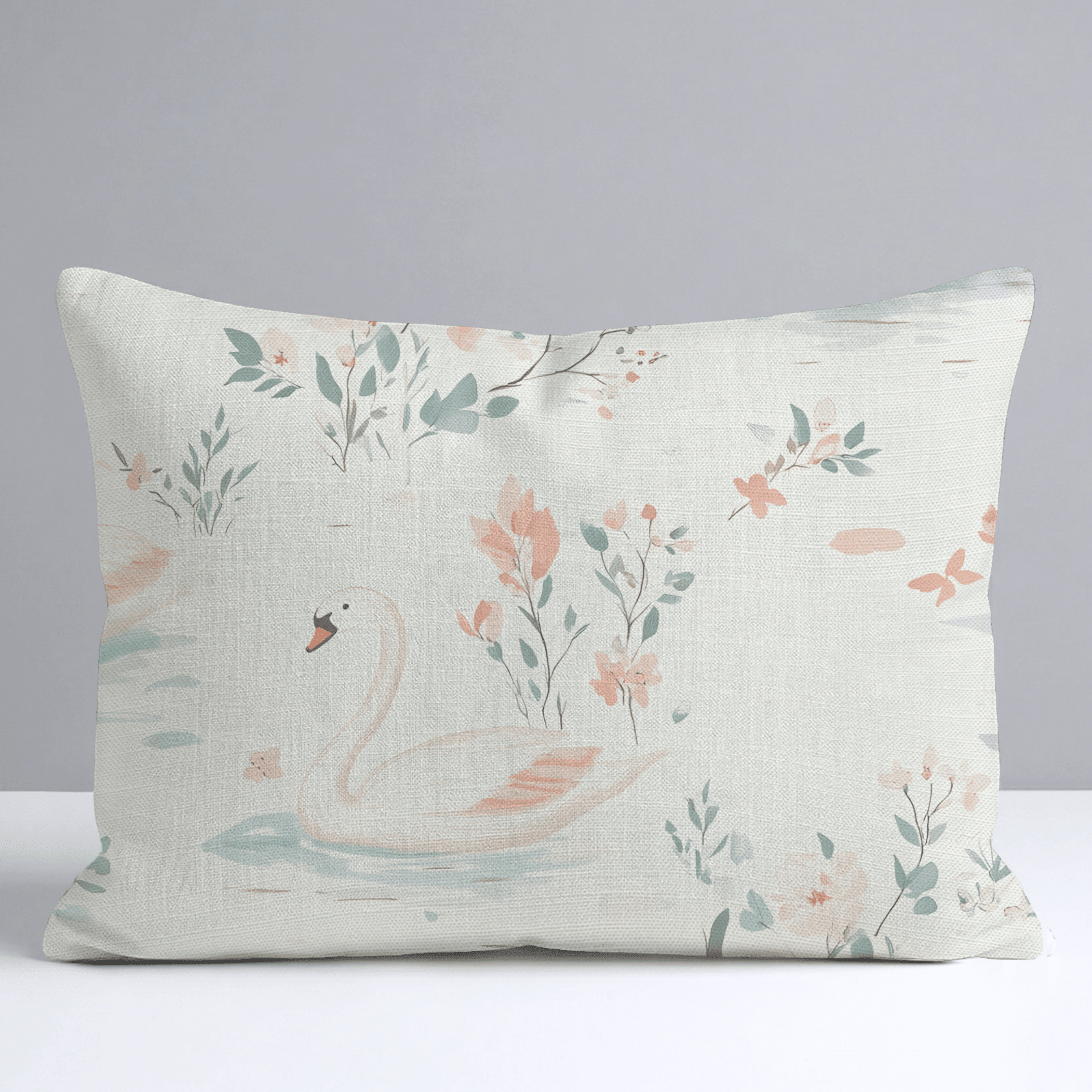 Swan Lake Throw Pillow - Benton Lane Home - Lemon Park