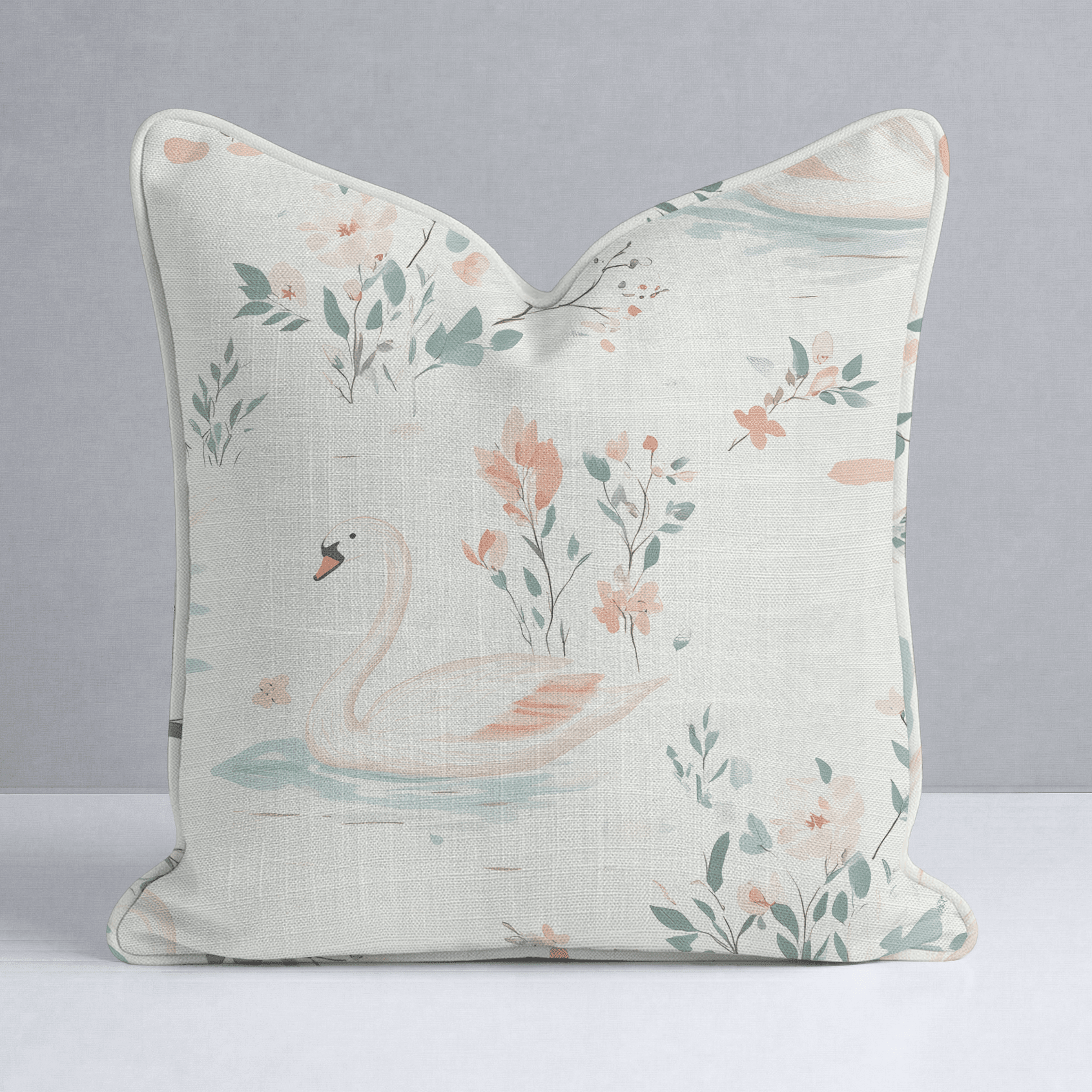 Swan Lake Throw Pillow - Benton Lane Home - Lemon Park